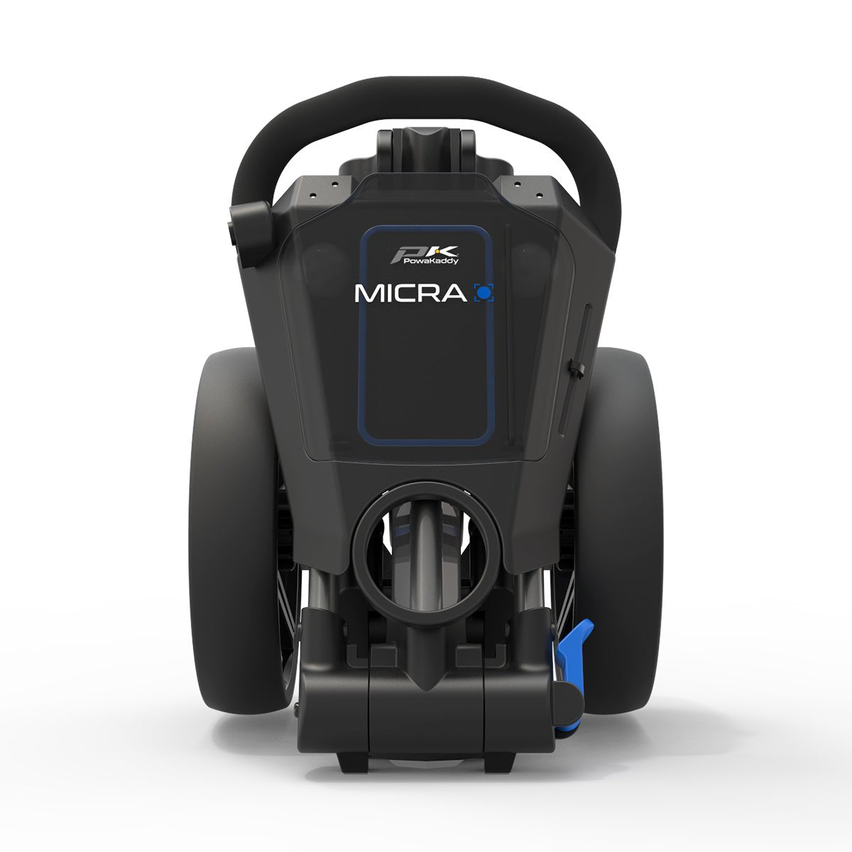 PowaKaddy Micra Push Trolley - Blue / Gun Metal - PowaKaddy