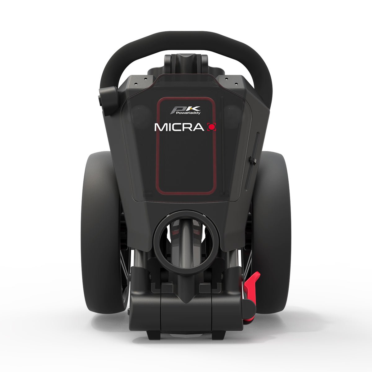 PowaKaddy Micra Push Trolley - Red / Gun Metal - PowaKaddy