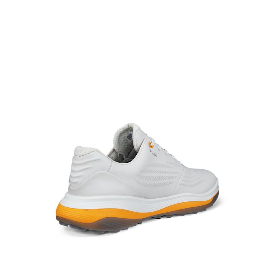 Ecco M Golf LT1 Golf Shoes - White/Sunrise - Ecco