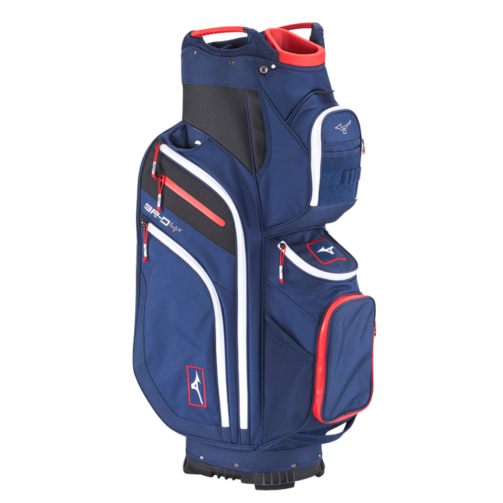 Mizuno BR-D4 Cart Bag - Navy / Red