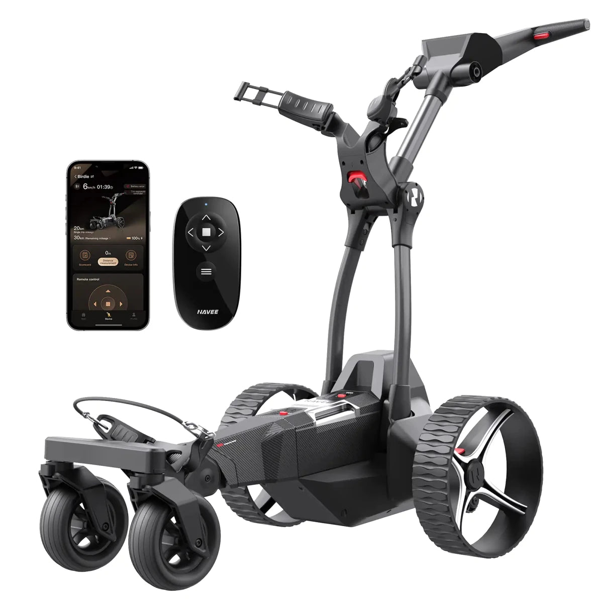 NAVEE Birdie 3 Remote Electric Golf Trolley - NAVEE