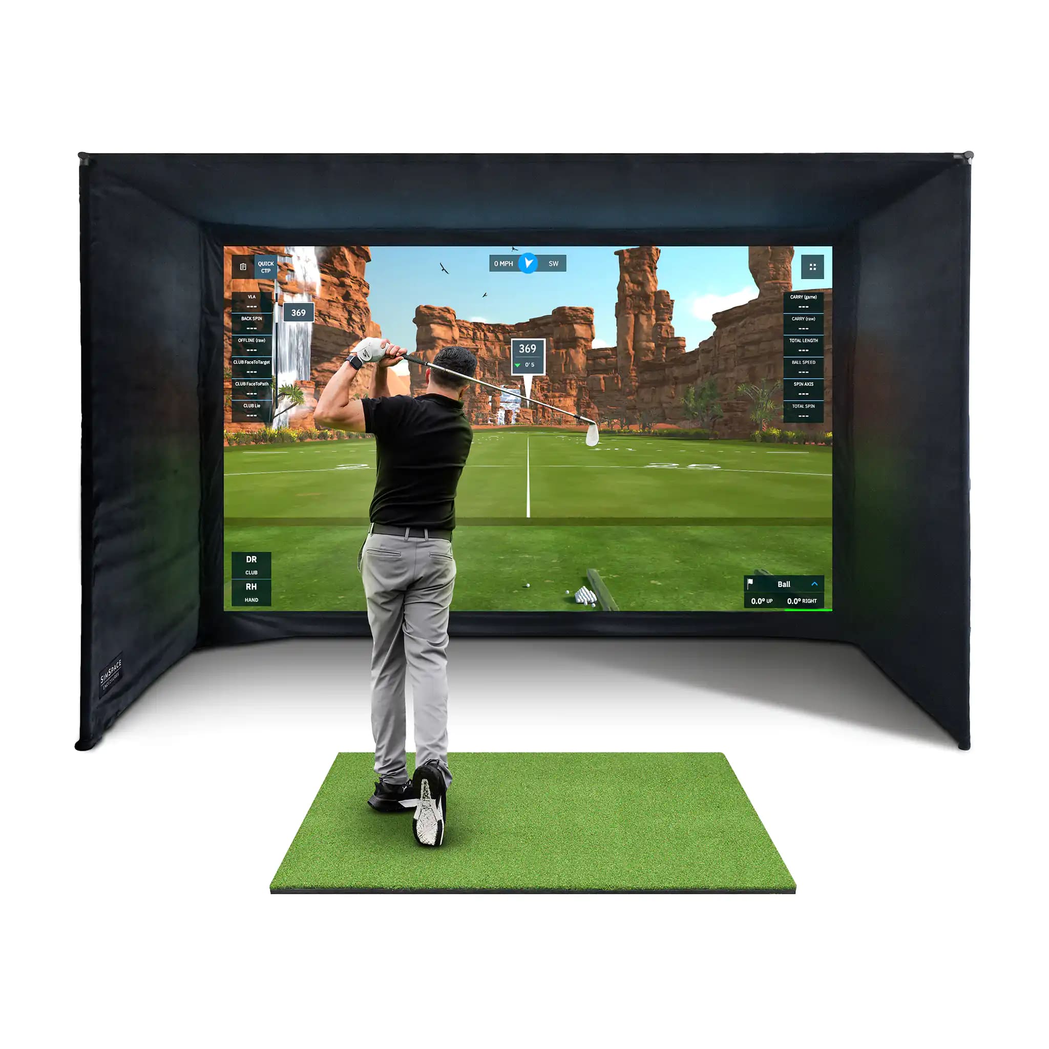 SimSpace (4) Professional Home Golf Enclosure