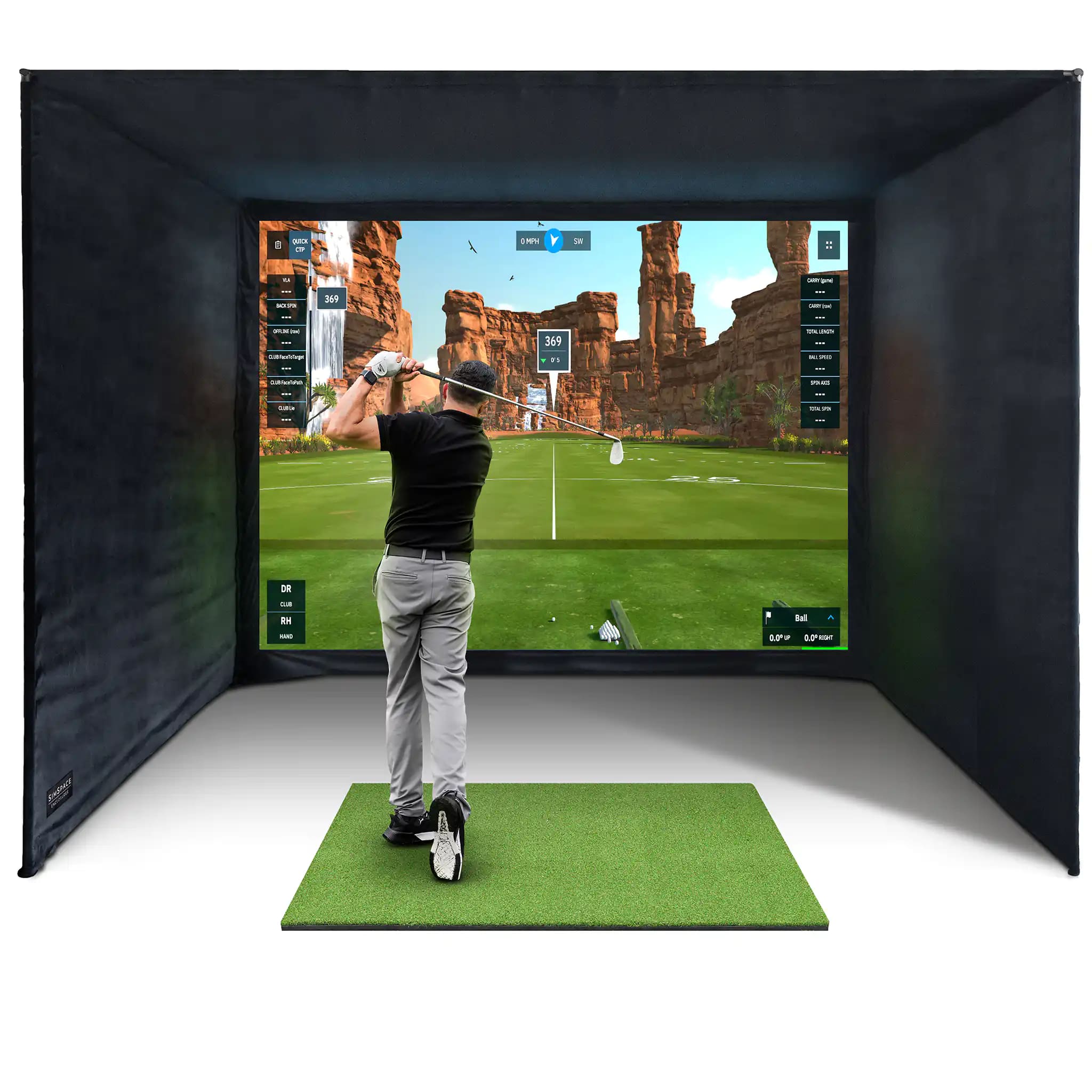 SimSpace (6) Professional Home Golf Enclosure