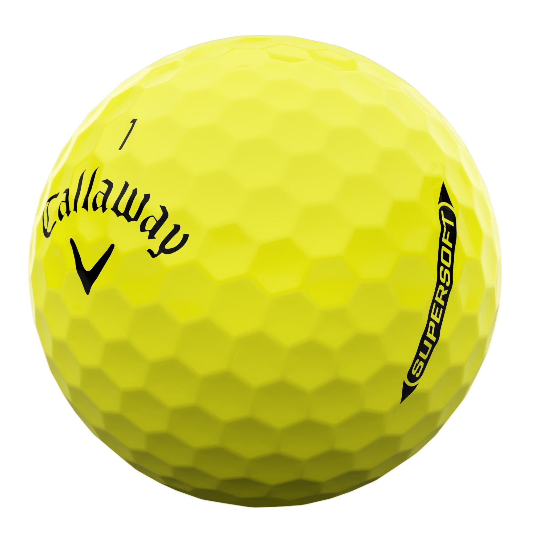 Callaway Supersoft Yellow Golf Balls (3 Ball Sleeve)