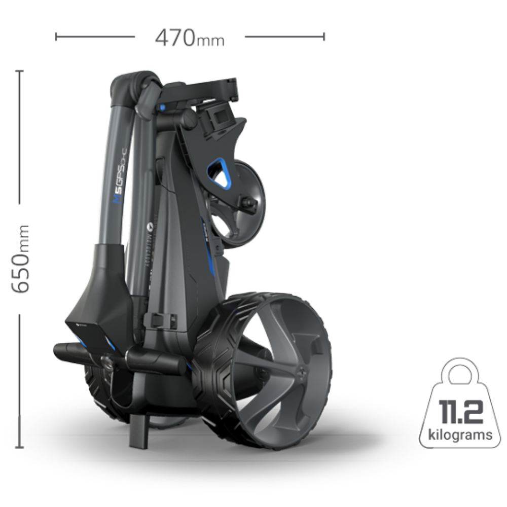 Motocaddy 2025 M5 GPS DHC Ultra Lithium Golf Trolley