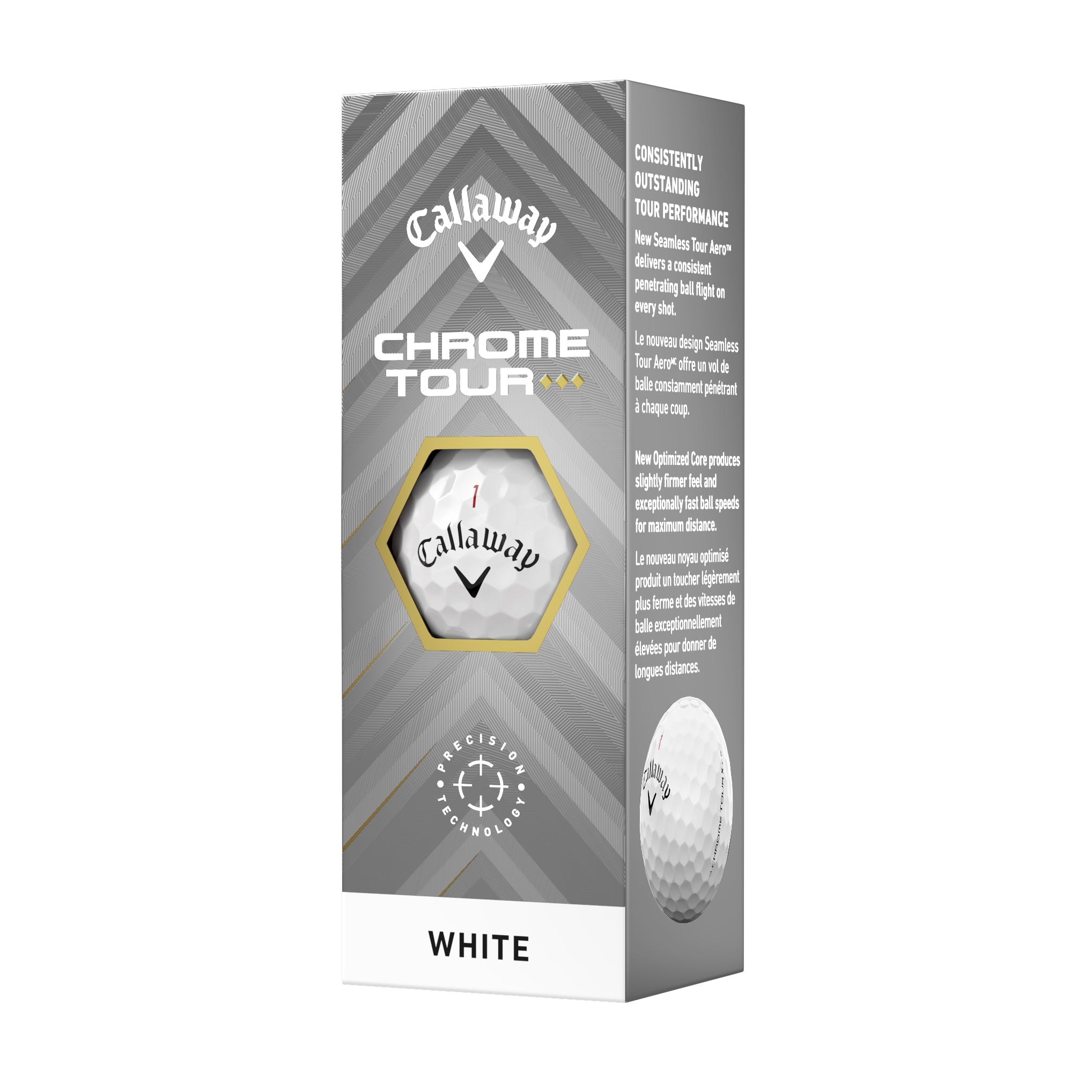 Callaway Chrome Tour Triple Diamond Golf Balls (3 Ball Sleeve)