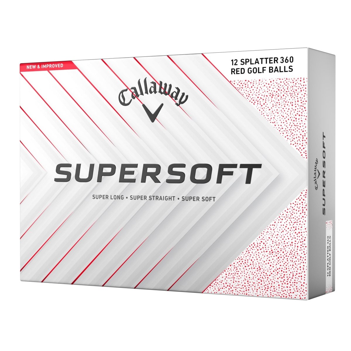 Callaway Supersoft Splatter Red Golf Balls - Callaway