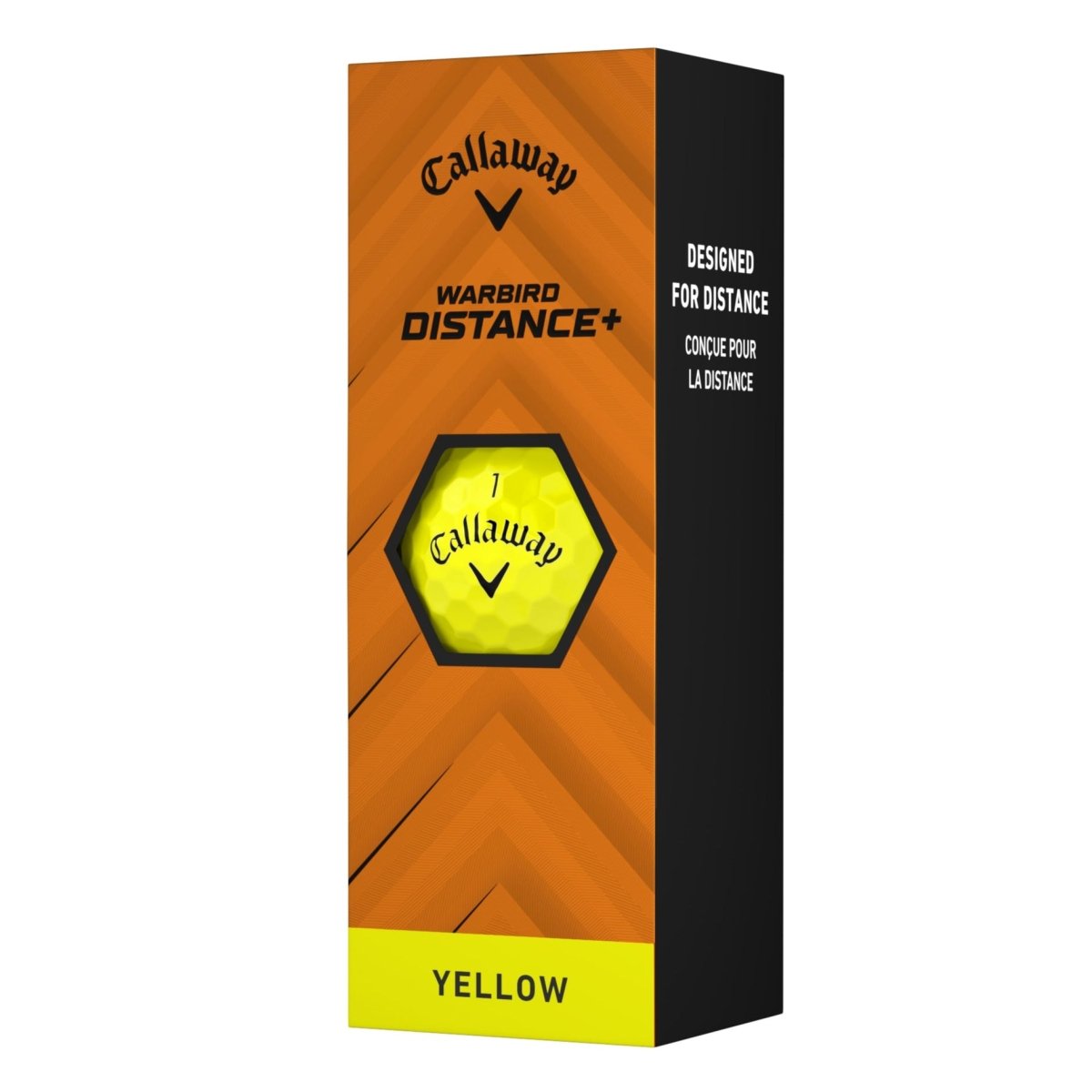 Callaway Warbird Distance Yellow Golf Balls (3 Ball Sleeve) - Callaway