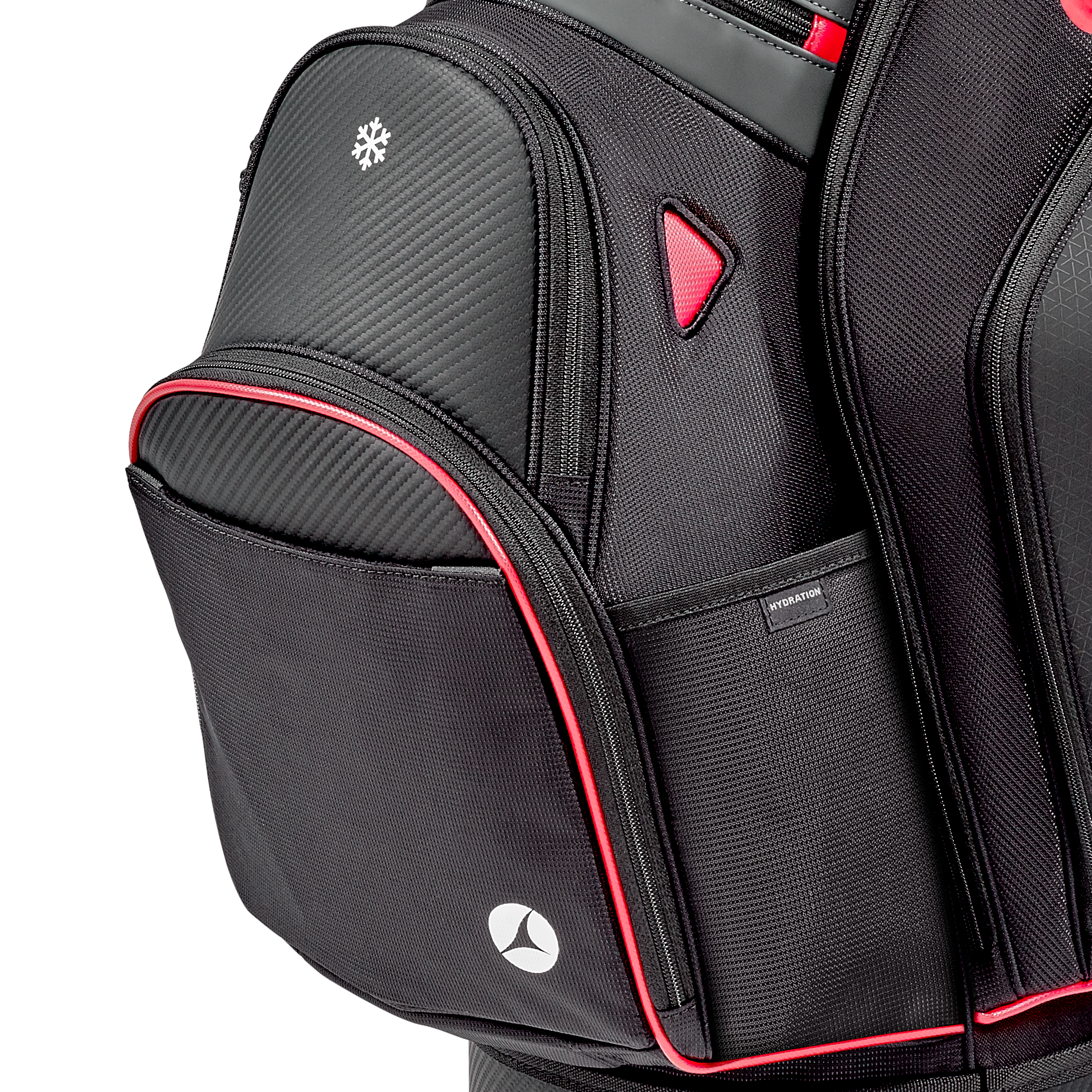 Motocaddy 2025 Pro Series Cart Bag - Black / Red