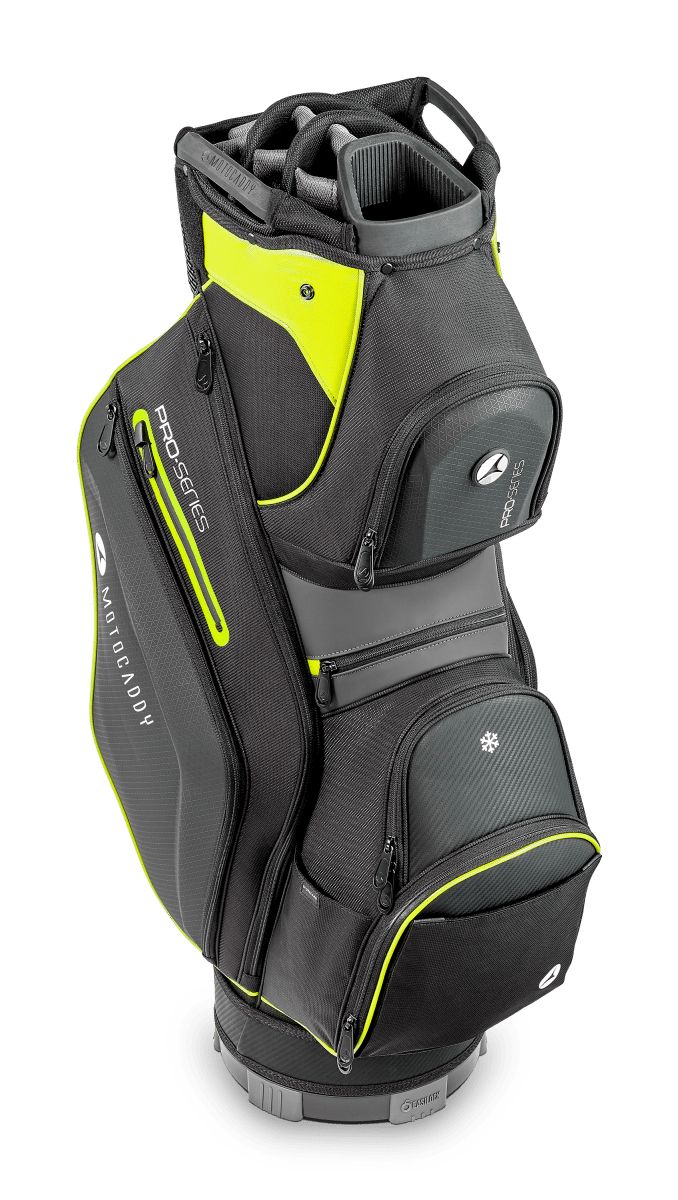 Motocaddy 2025 Pro Series Cart Bag - Black / Lime - Motocaddy