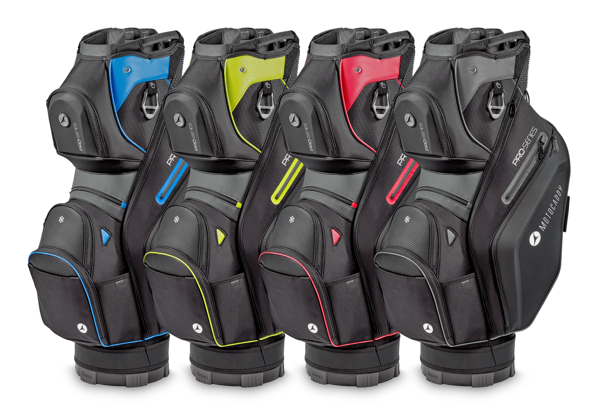 Motocaddy 2025 Pro Series Cart Bag - Black / Red - Motocaddy