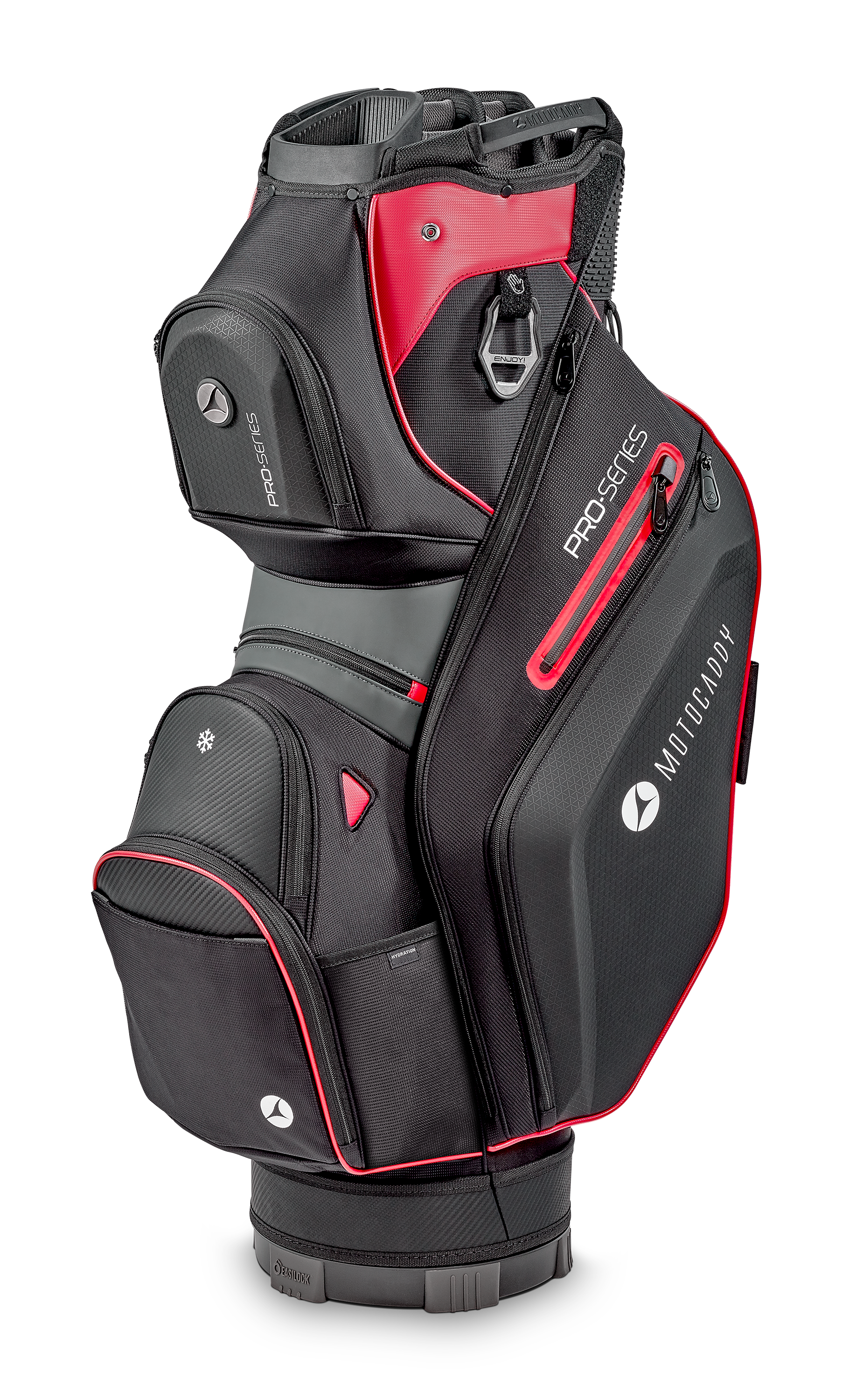 Motocaddy 2025 Pro Series Cart Bag - Black / Red