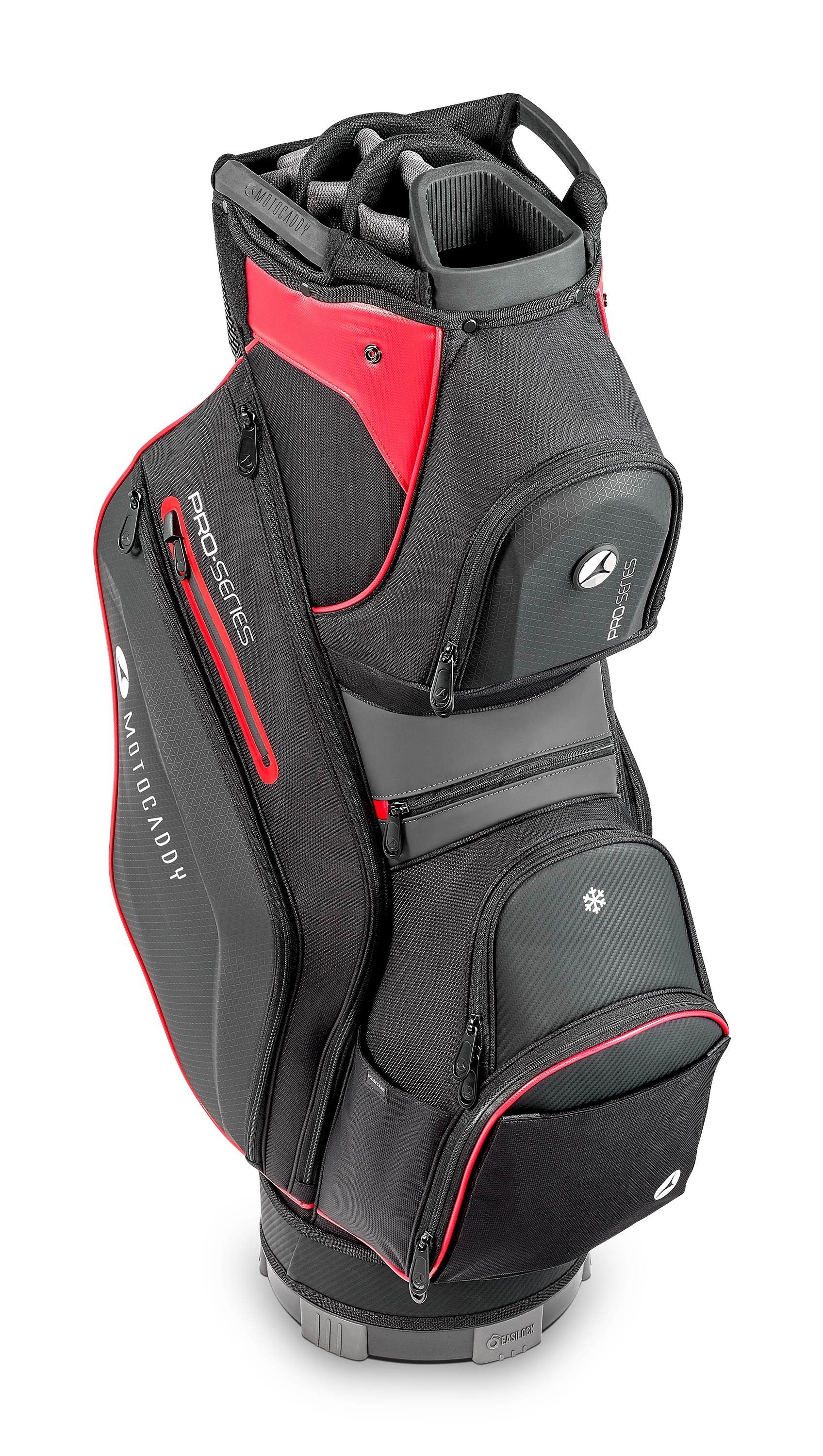 Motocaddy 2025 Pro Series Cart Bag - Black / Red