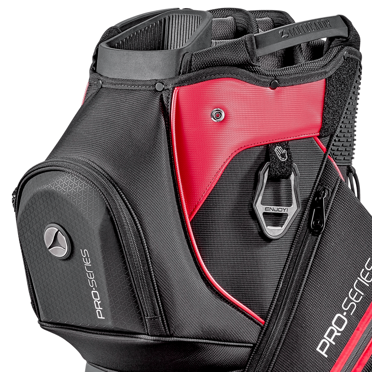 Motocaddy 2025 Pro Series Cart Bag - Black / Red - Motocaddy