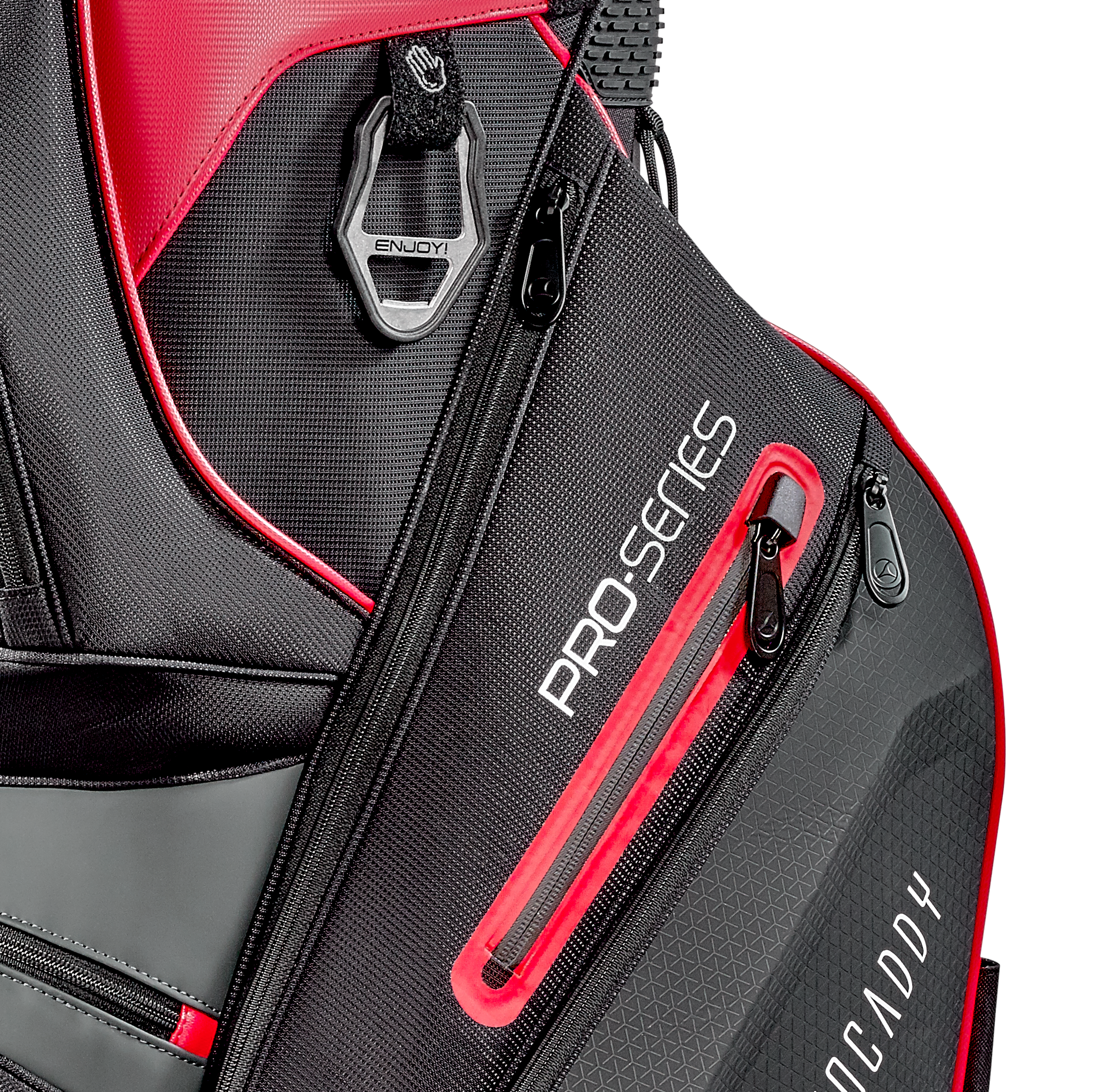 Motocaddy 2025 Pro Series Cart Bag - Black / Red
