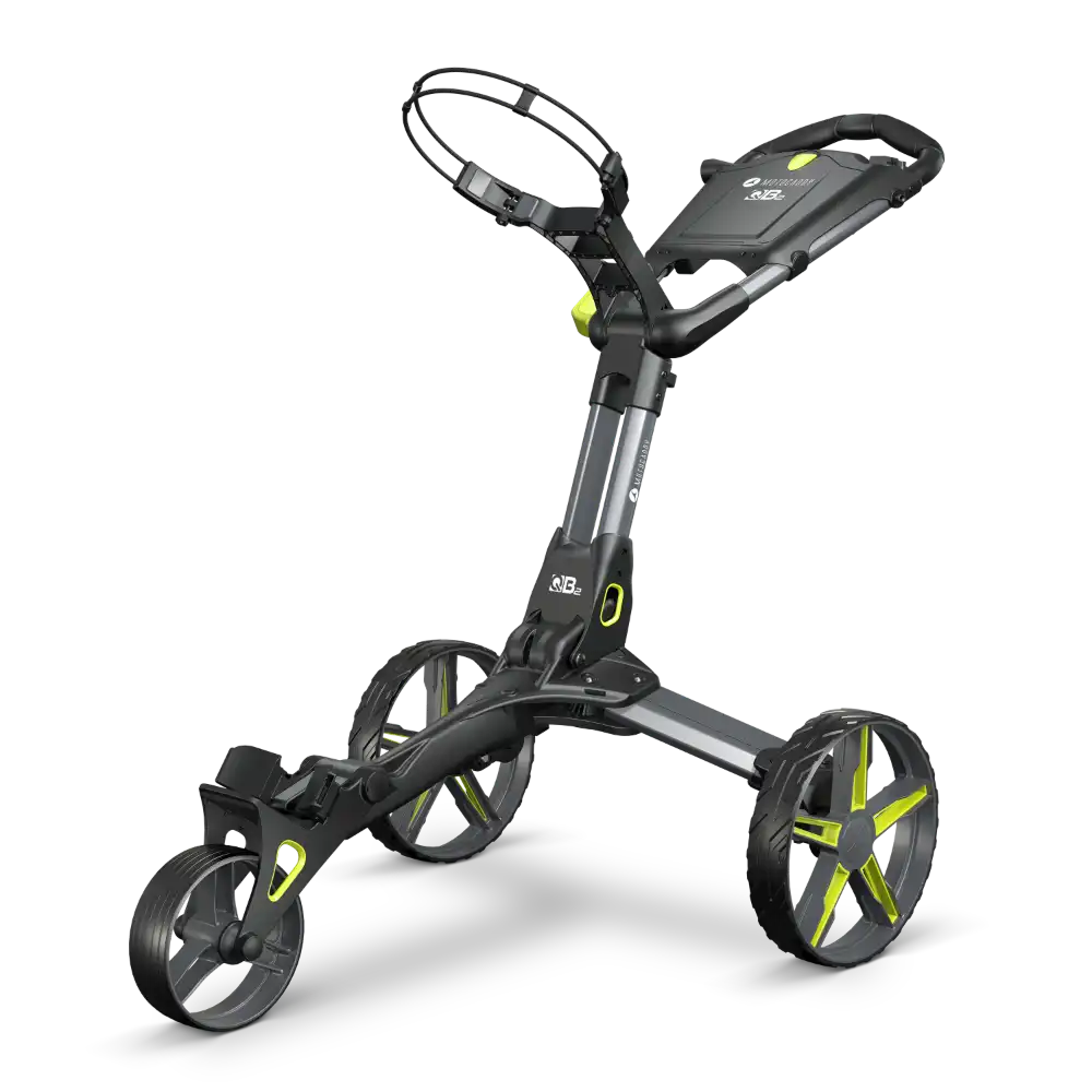 Motocaddy QB2 Push Trolley 25 - Lime / Graphite