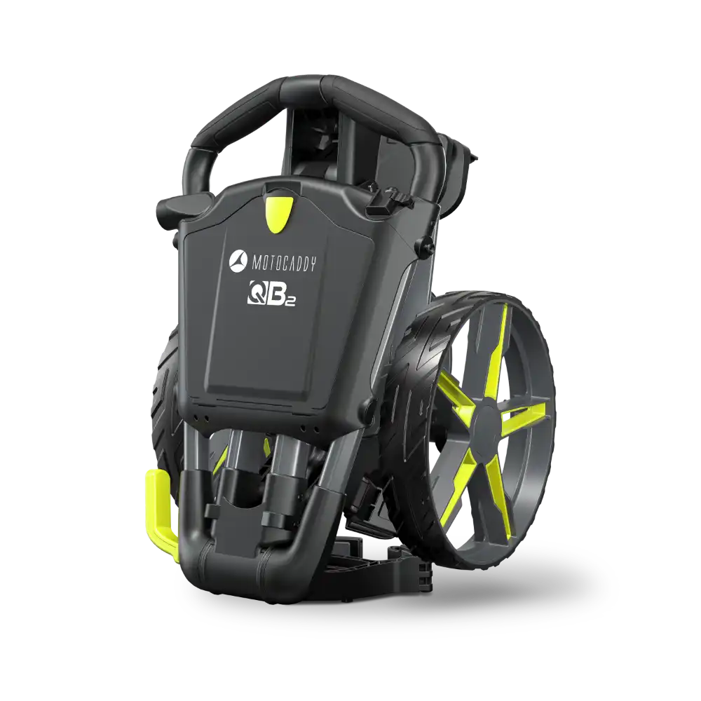 Motocaddy QB2 Push Trolley 25 - Lime / Graphite