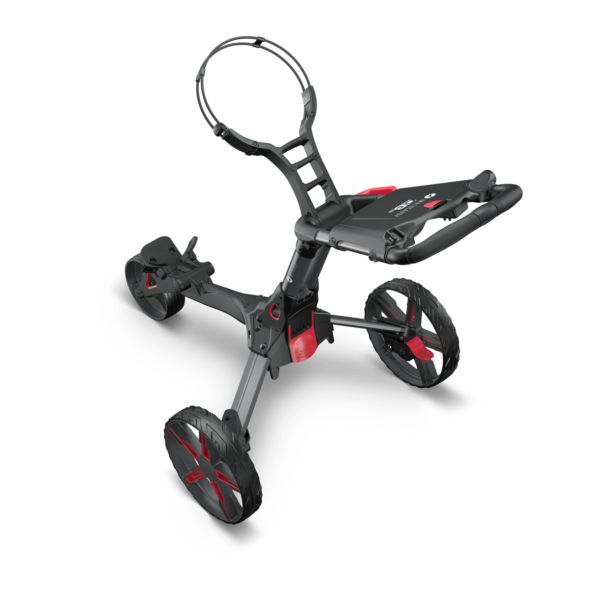 Motocaddy QB2 Push Trolley 25 - Red / Graphite - Motocaddy