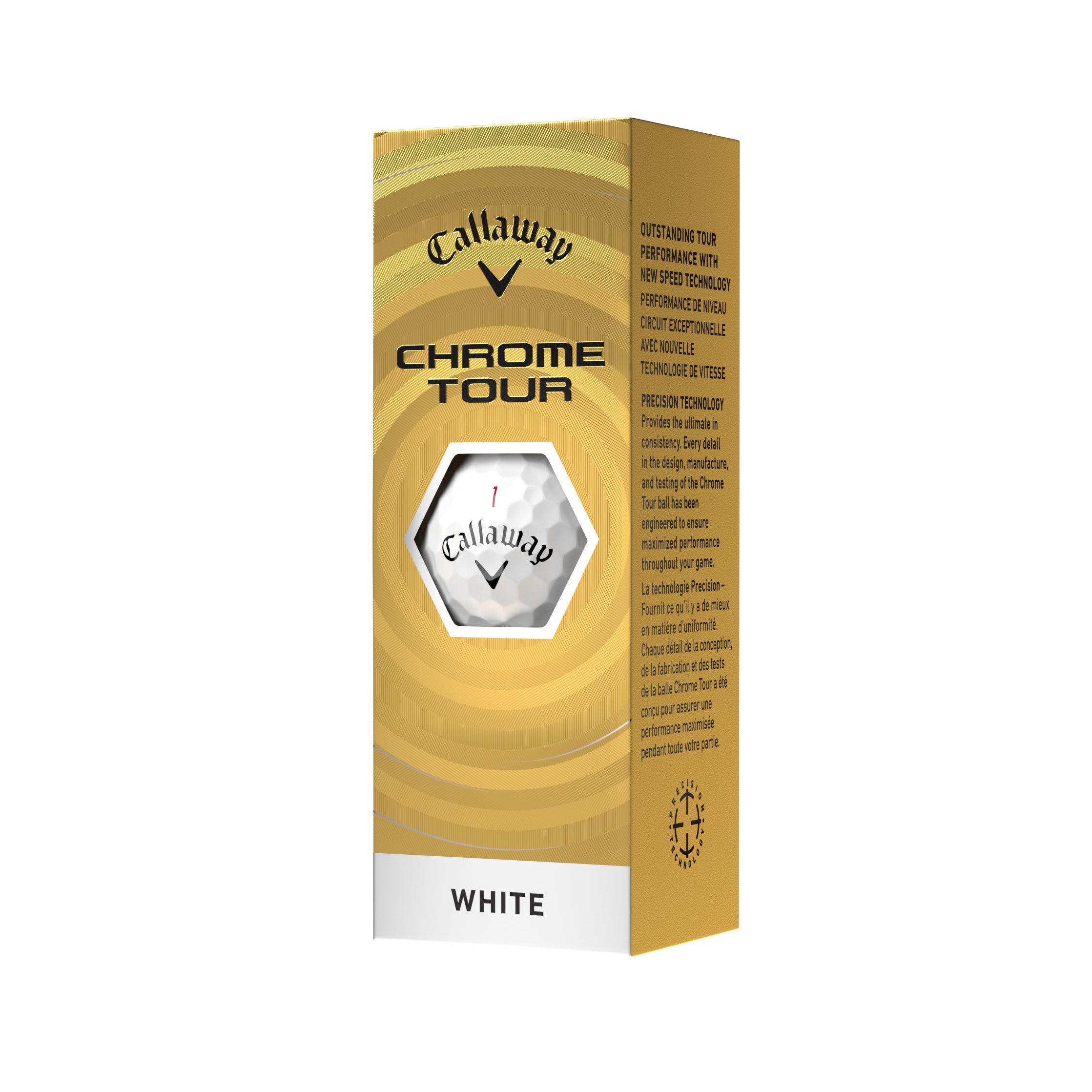 Callaway Chrome Tour 2026 Golf Balls (3 Ball Sleeve)