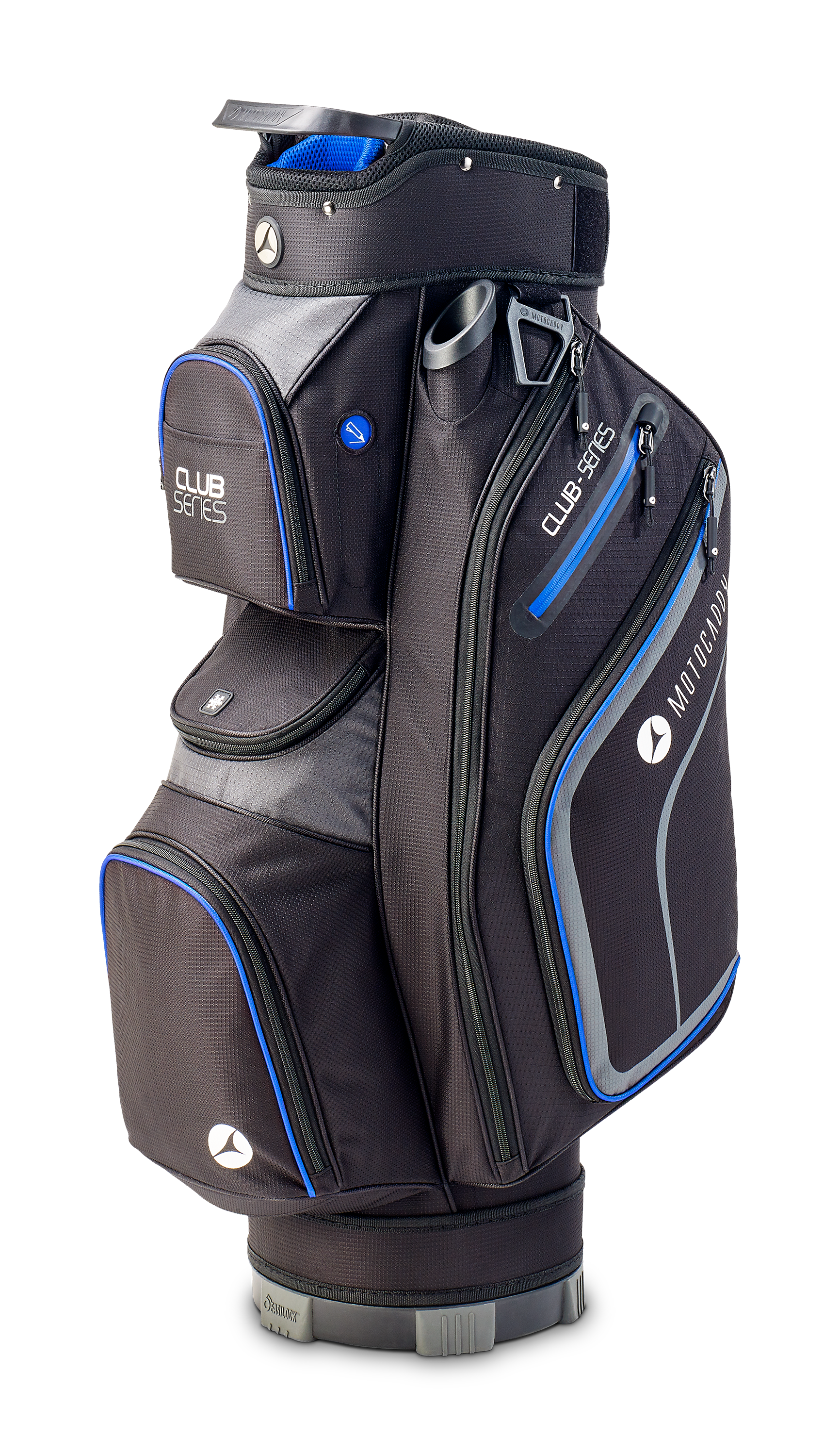 Motocaddy 2026 Club Series Golf Cart Bag - Black/Blue