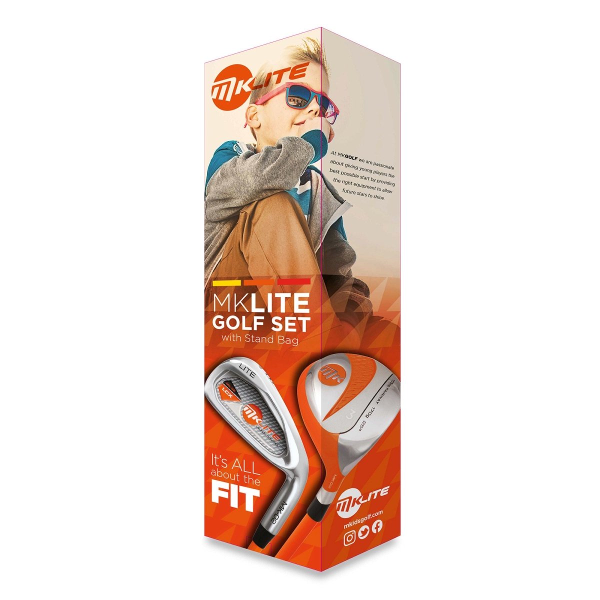 MKids Lite Junior Half Set / 6 - 8 Years / Orange - Masters Golf