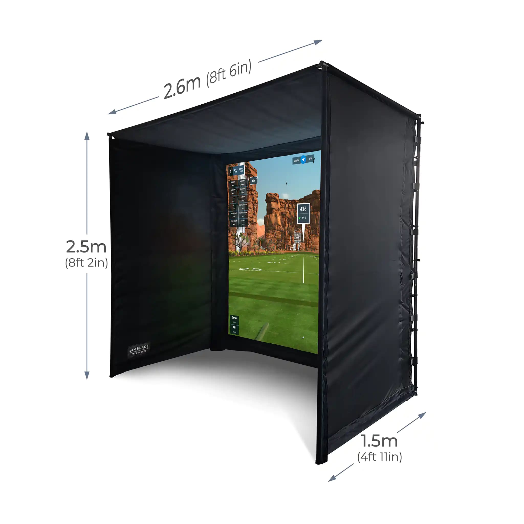 SimSpace (1) Professional Home Golf Enclosure