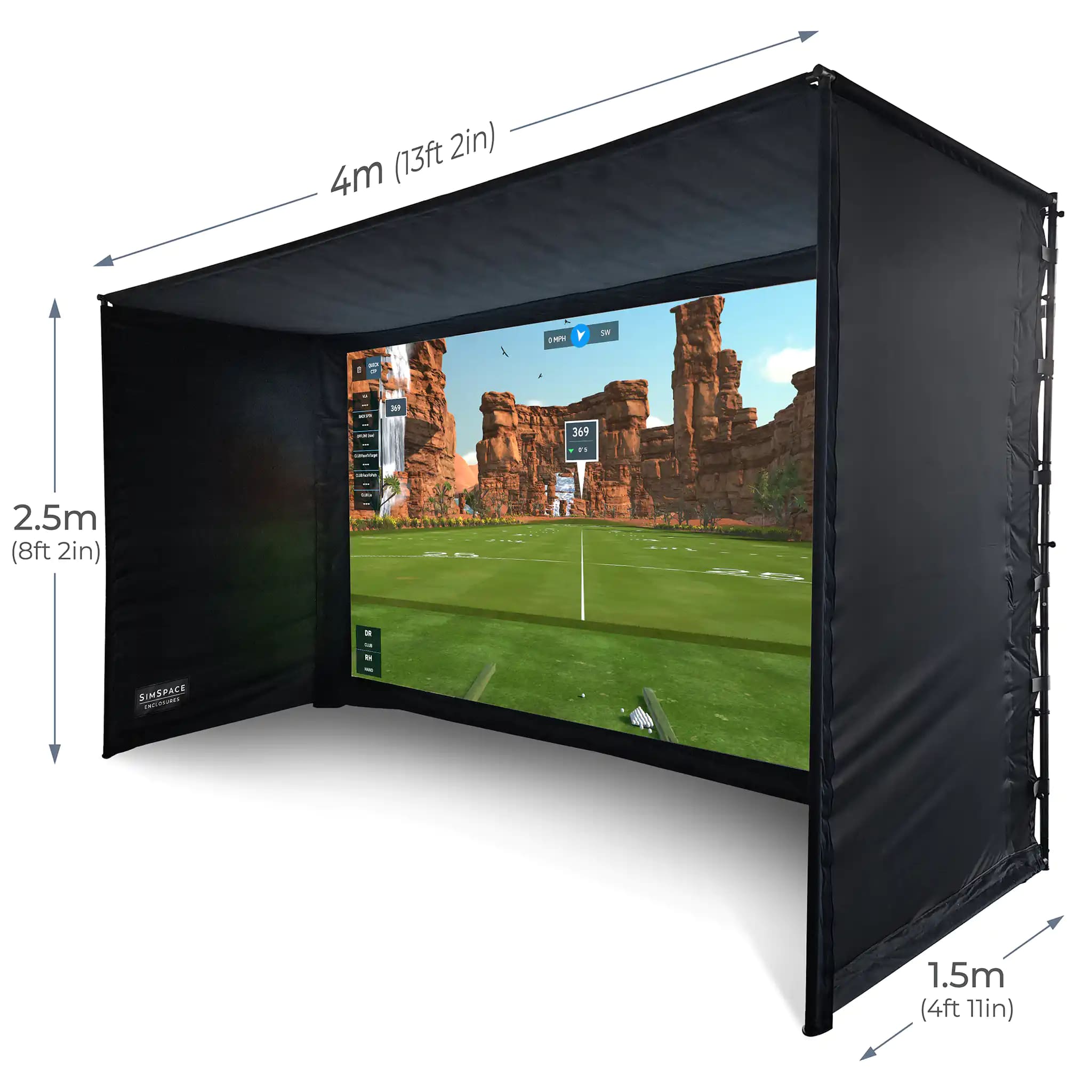 SimSpace (4) Professional Home Golf Enclosure