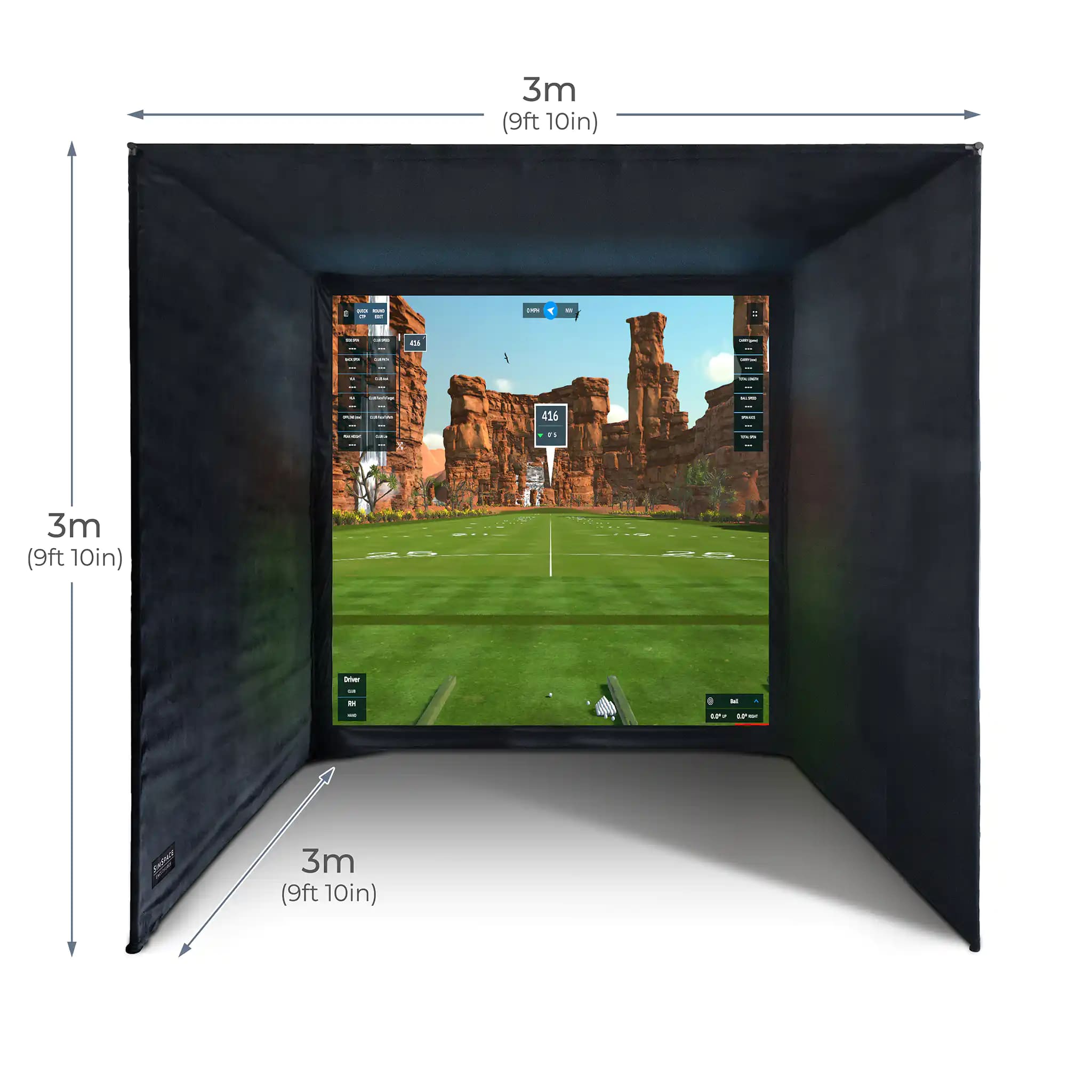 SimSpace (5) Professional Home Golf Enclosure