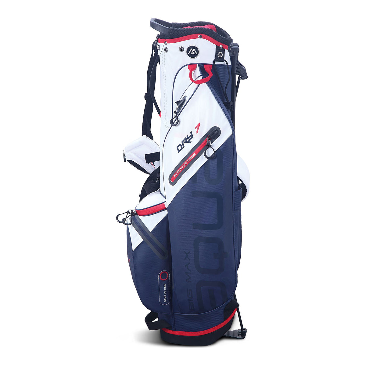 Big Max Dri Lite Seven G Golf Stand Bag - Navy / White / Red