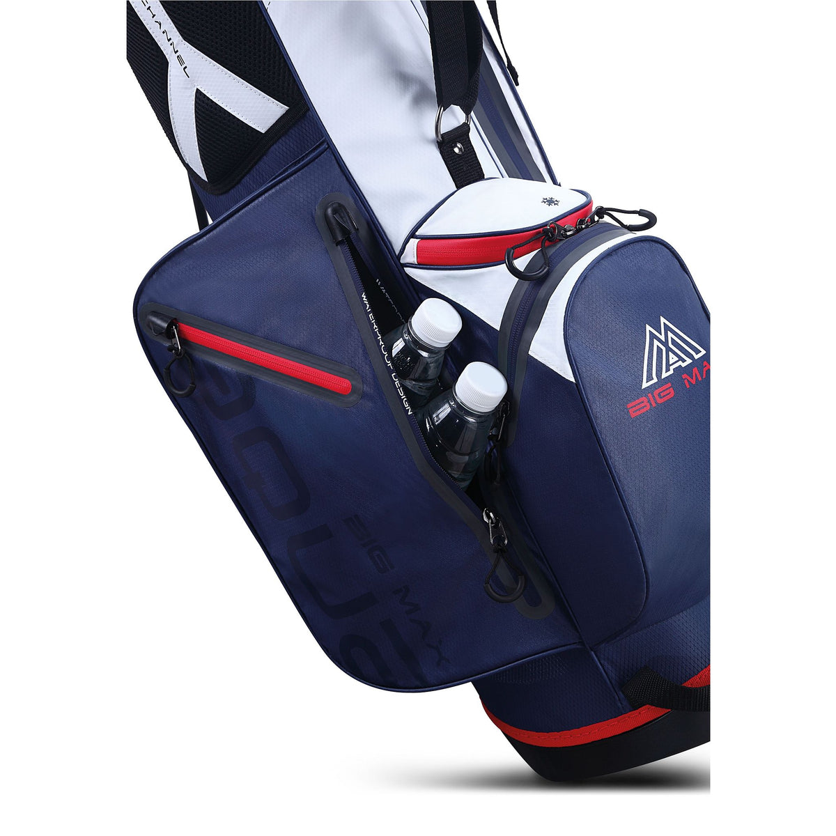 Big Max Dri Lite Seven G Golf Stand Bag - Navy / White / Red
