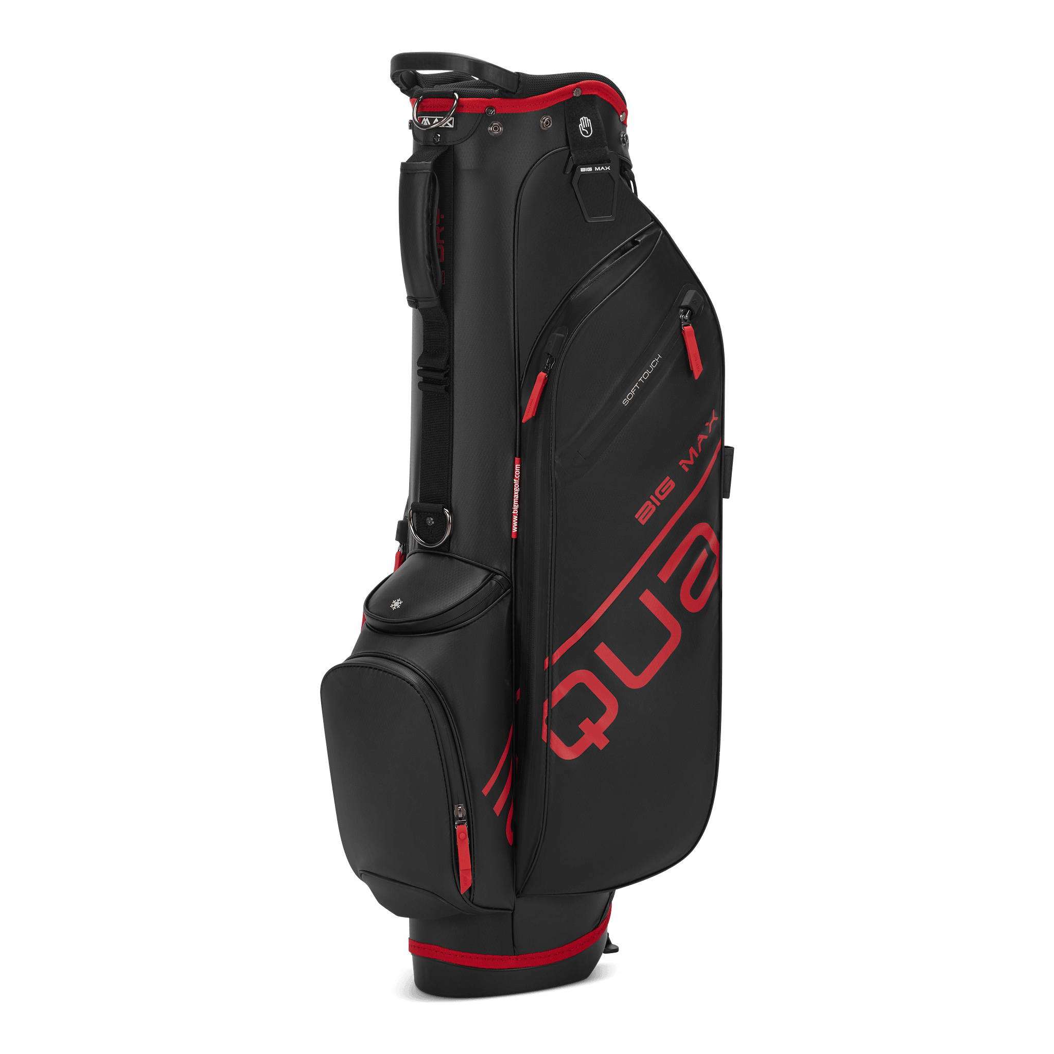 Big Max Aqua Seven H Golf Bag - Black / Red