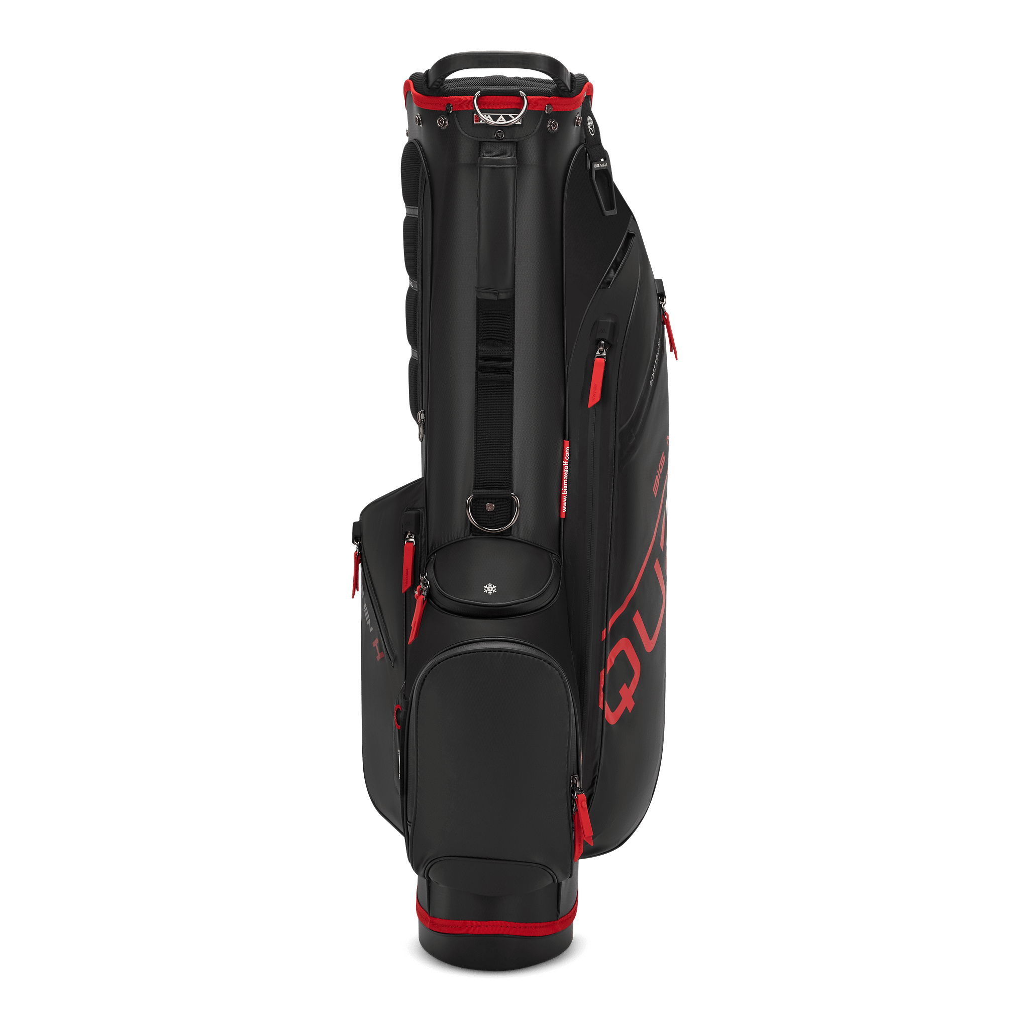 Big Max Aqua Seven H Golf Bag - Black / Red