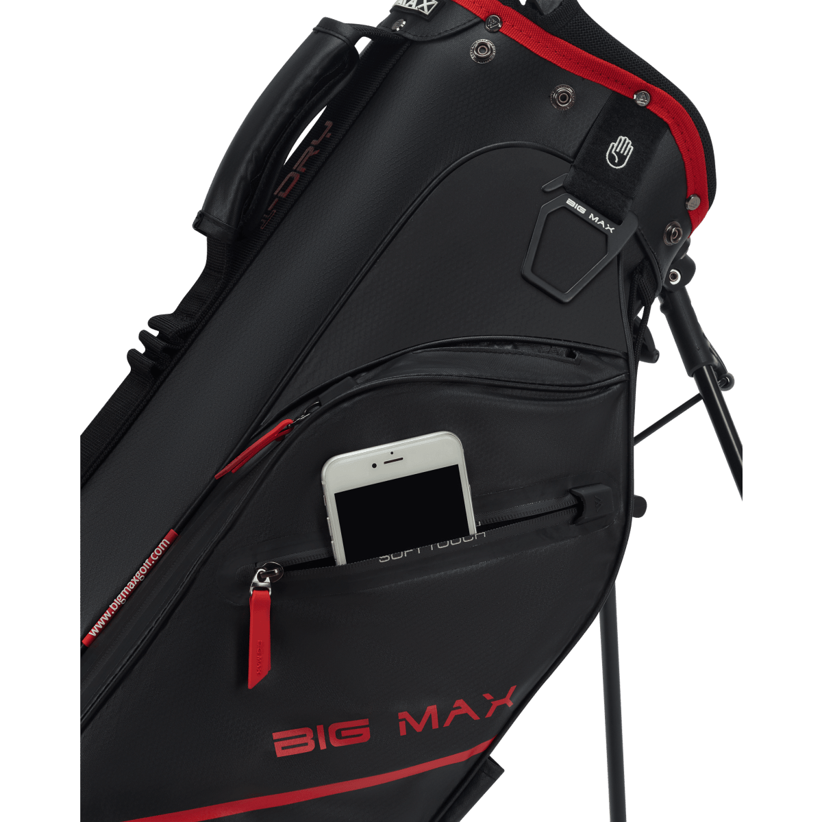 Big Max Aqua Seven H Golf Bag - Black / Red - Big Max