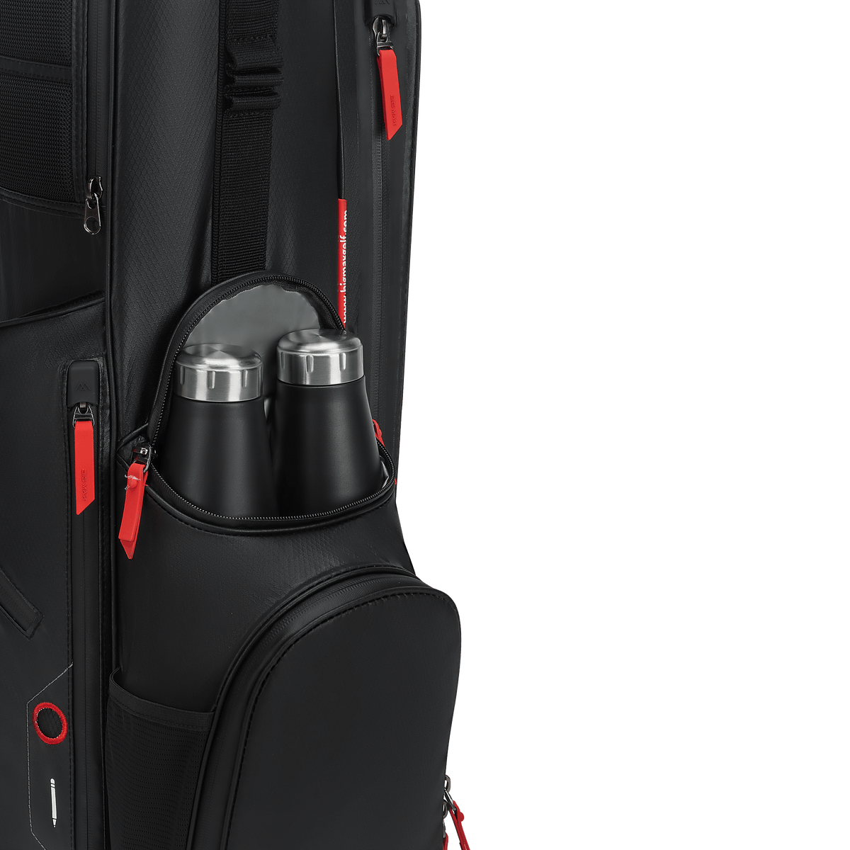 Big Max Aqua Seven H Golf Bag - Black / Red