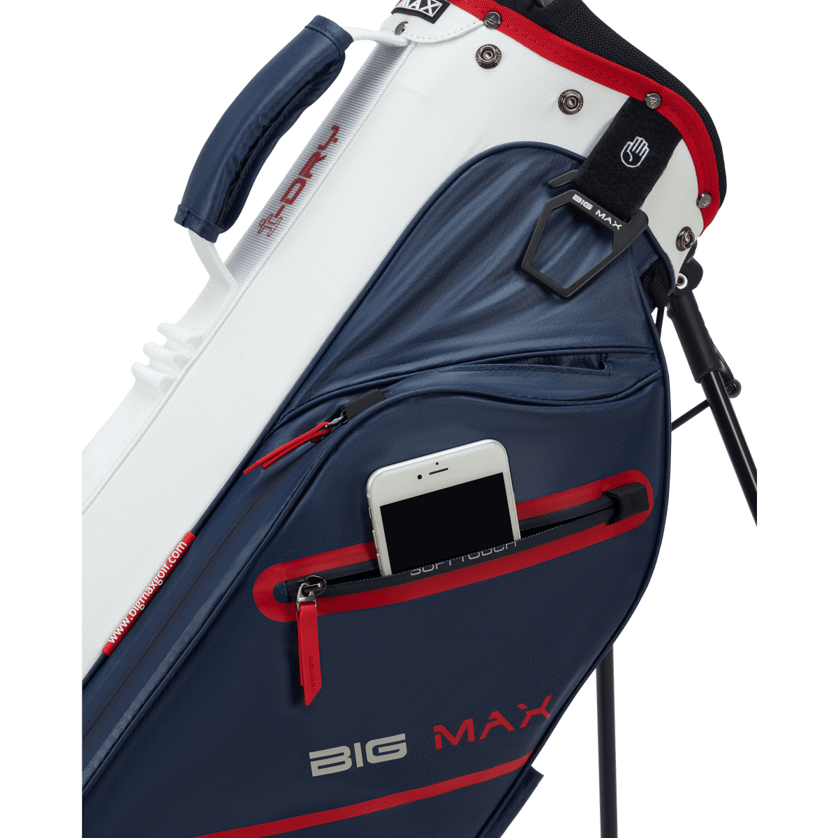 Big Max Aqua Seven H Golf Bag - Navy / White / Red - Big Max