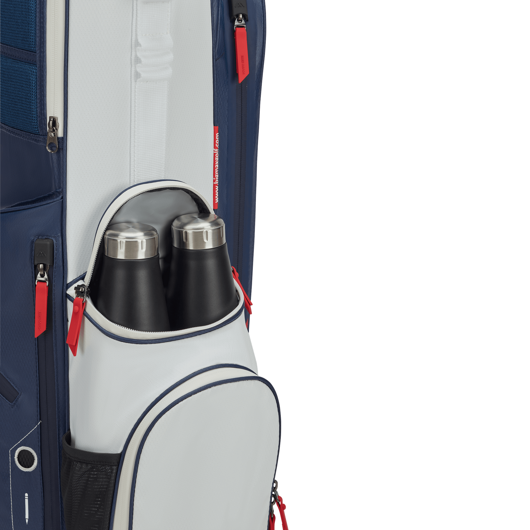Big Max Aqua Seven H Golf Bag - Navy / White / Red