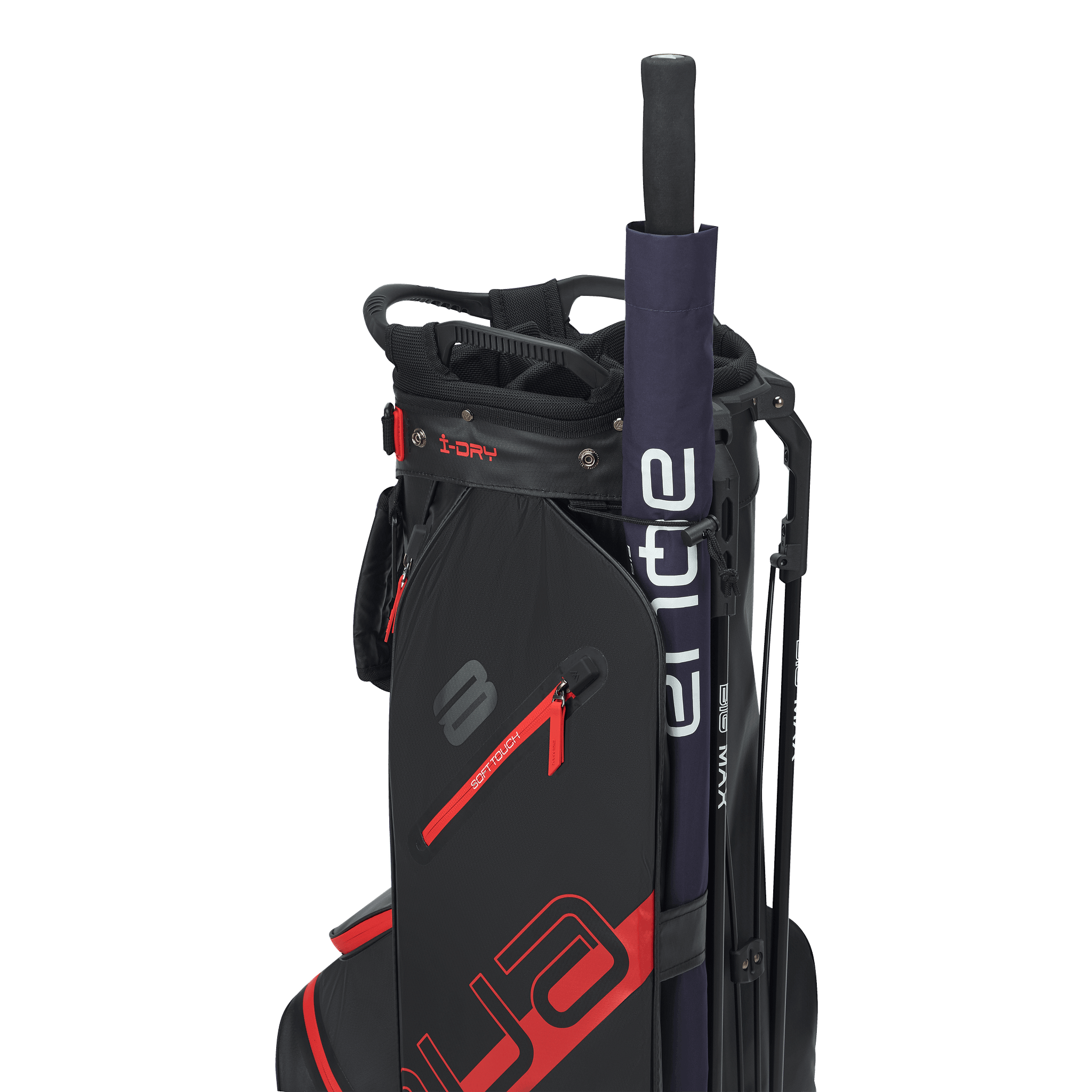 Big Max Aqua Eight H Stand Golf Bag - Black / Red