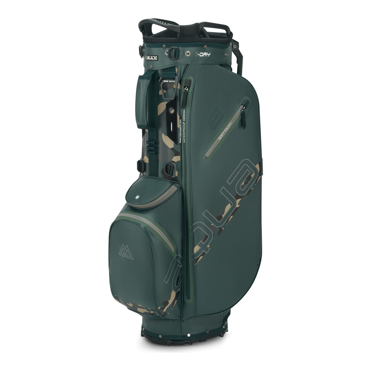 Big Max Aqua Eight H Stand Golf Bag - Forest Green / Green Camo - Big Max