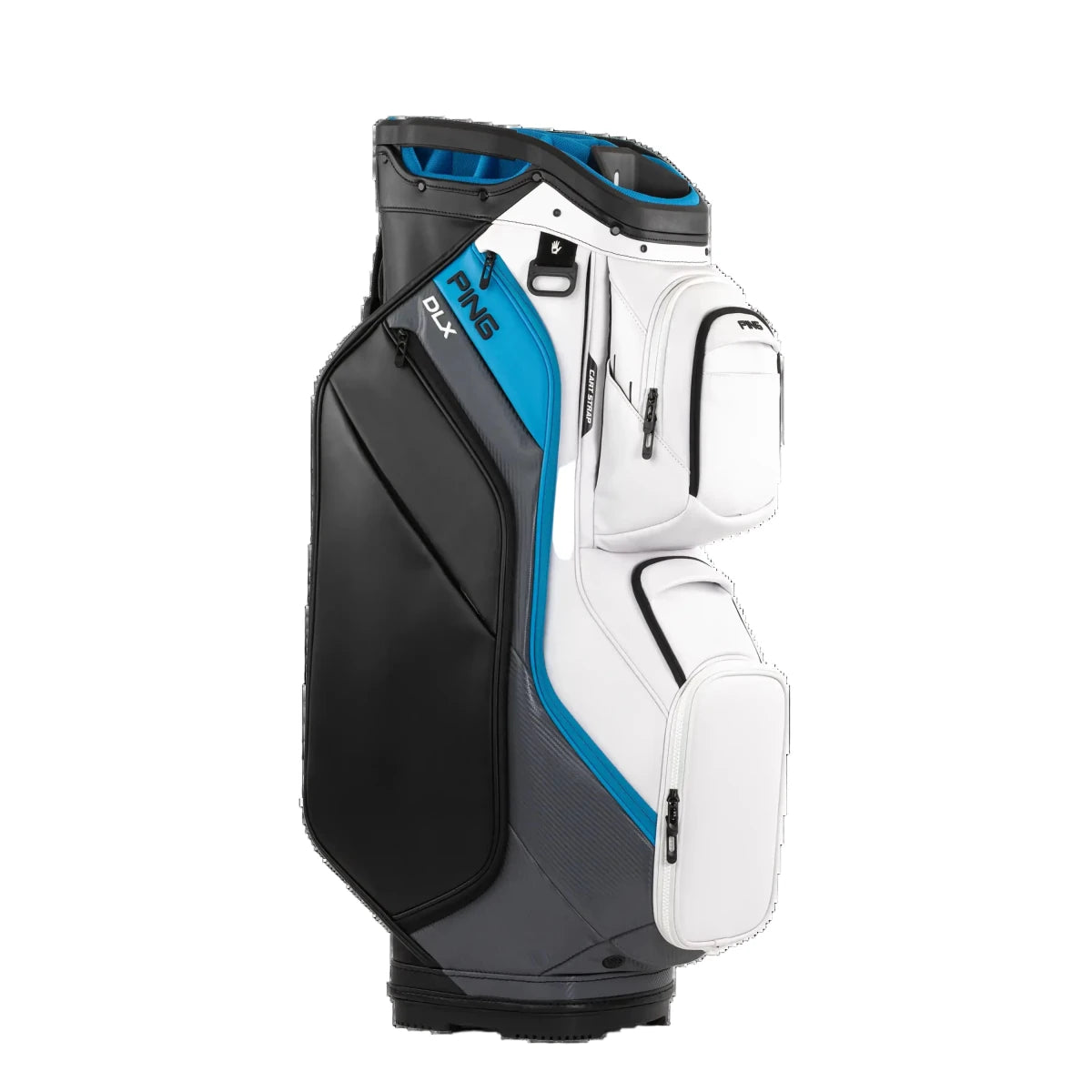 Ping DLX 244 Cart Bag - White/Dark Grey/Blue - Ping