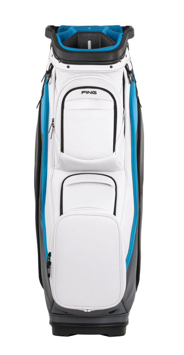 Ping DLX 244 Cart Bag - White/Dark Grey/Blue - Ping