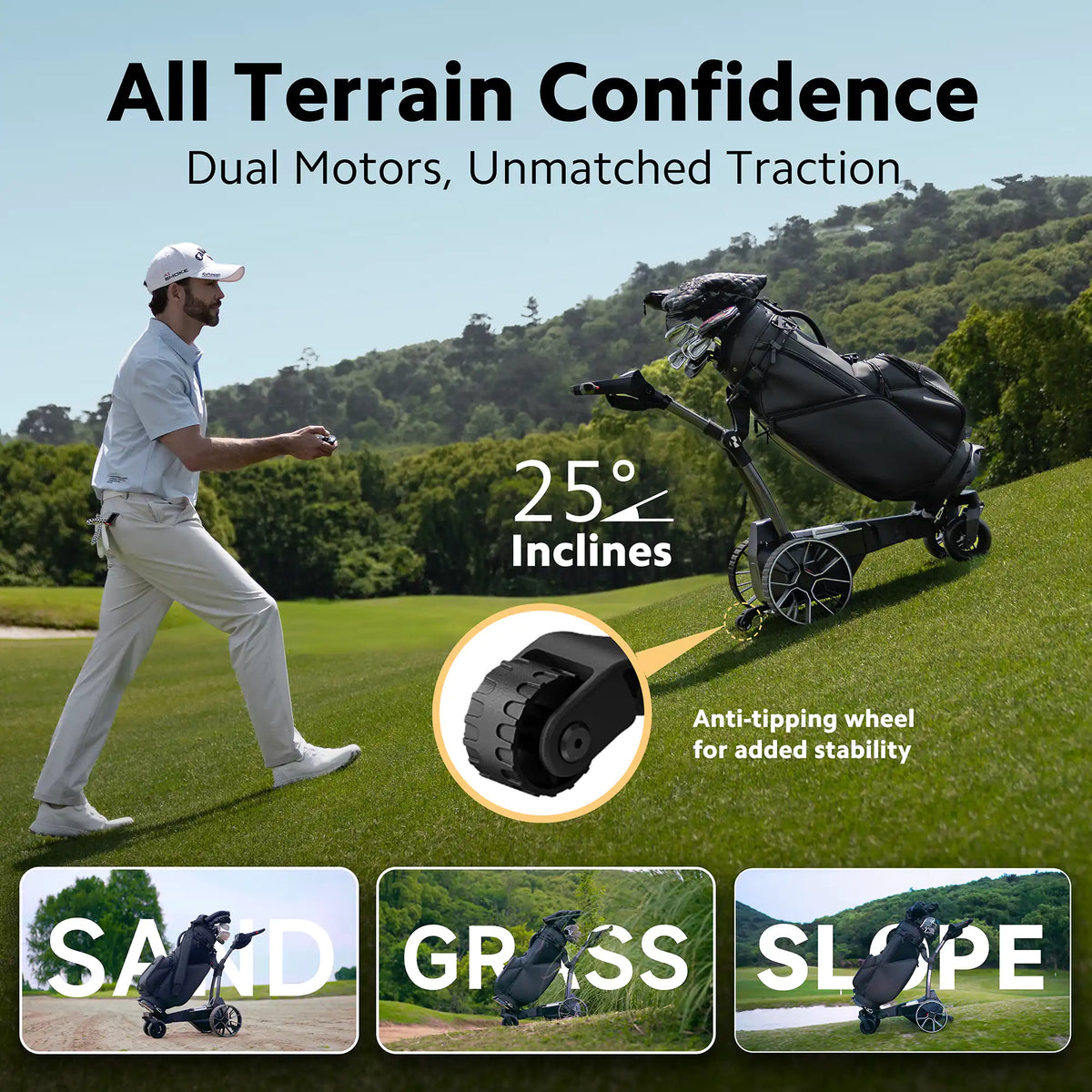 NAVEE Birdie 3 Remote Electric Golf Trolley