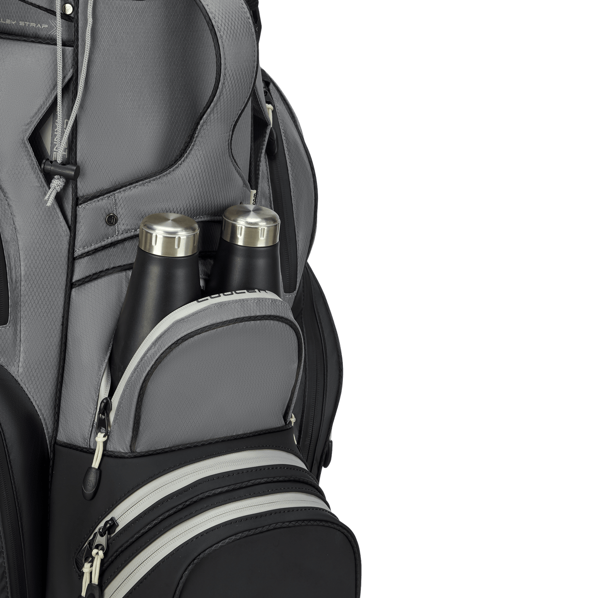 Big Max Dri Lite Silencio 3 Organiser Golf Cart Bag - Black / Grey