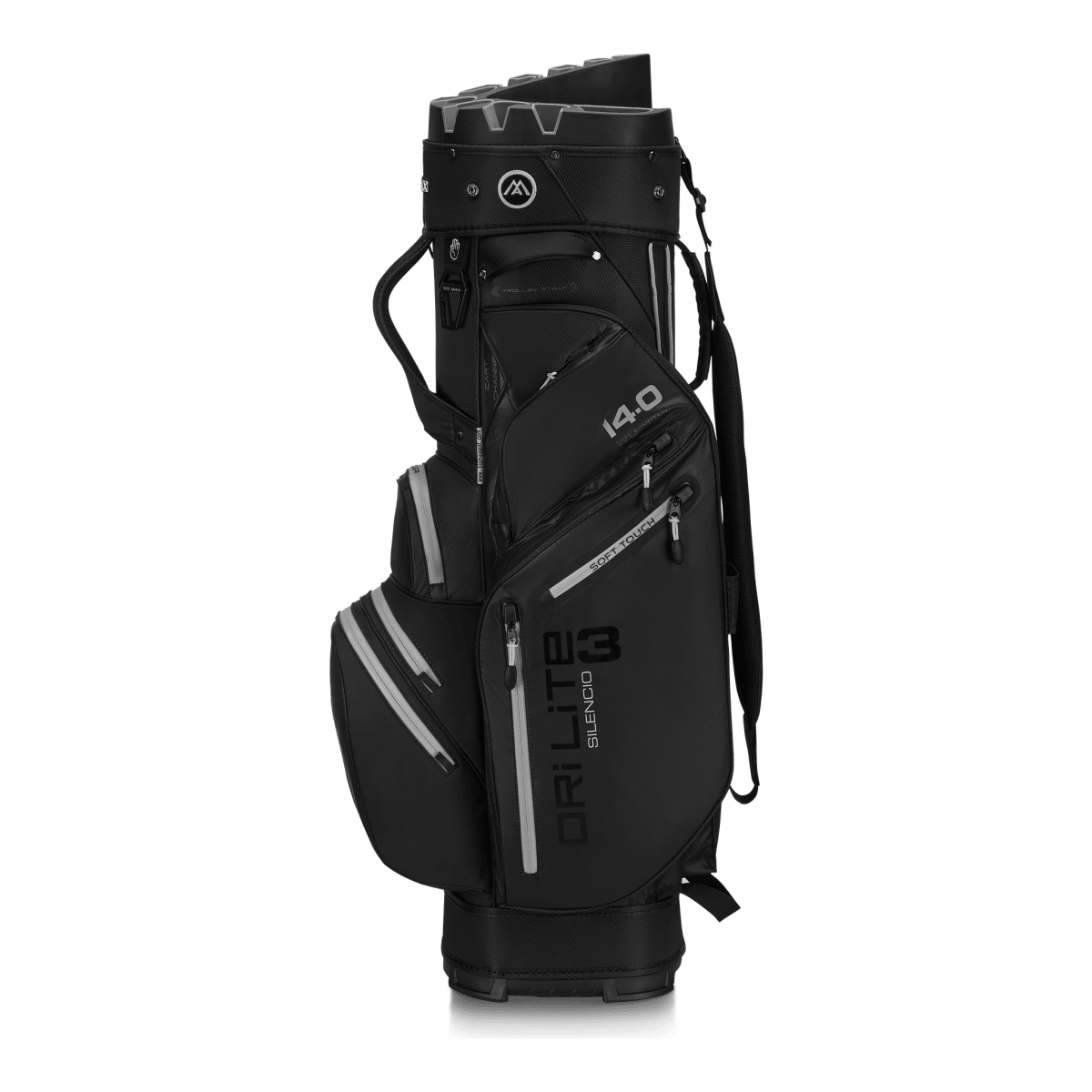 Big Max Dri Lite Silencio 3 Organiser Golf Cart Bag - Black - Big Max