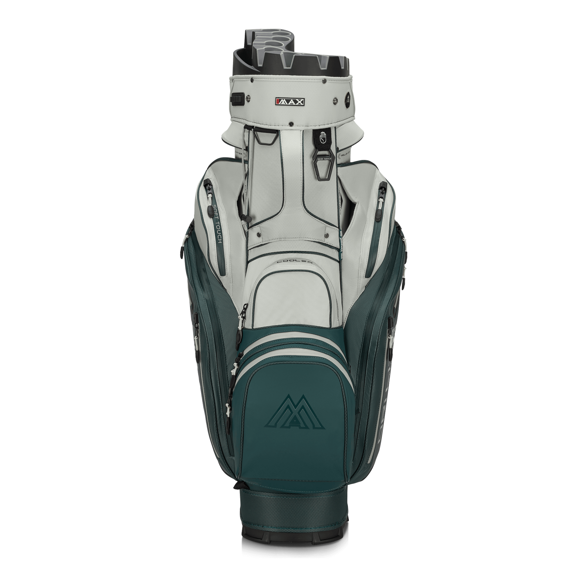 Big Max Dri Lite Silencio 3 Organiser Golf Cart Bag - Forest Green / Off White