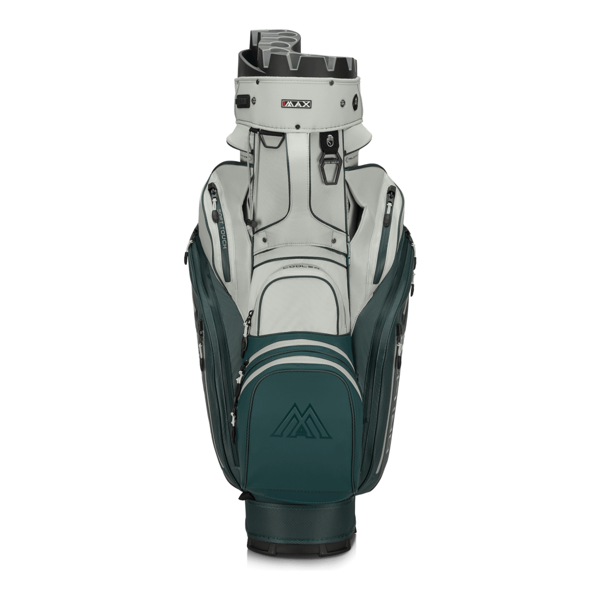 Big Max Dri Lite Silencio 3 Organiser Golf Cart Bag - Forest Green / Off White - Big Max