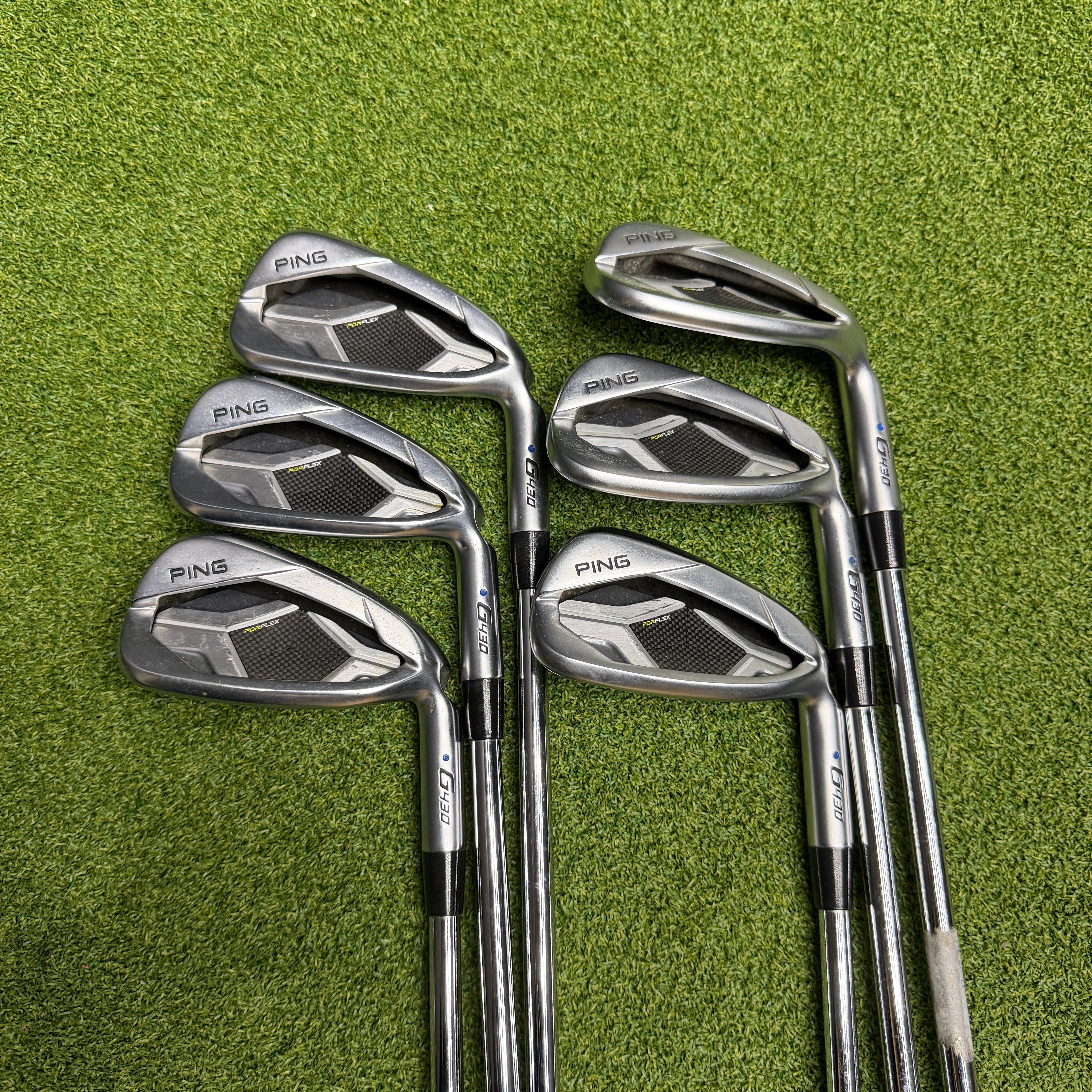 Ping G430 Irons / 6-PW+54 / Blue Dot / AWT 2.0 Regular Shafts
