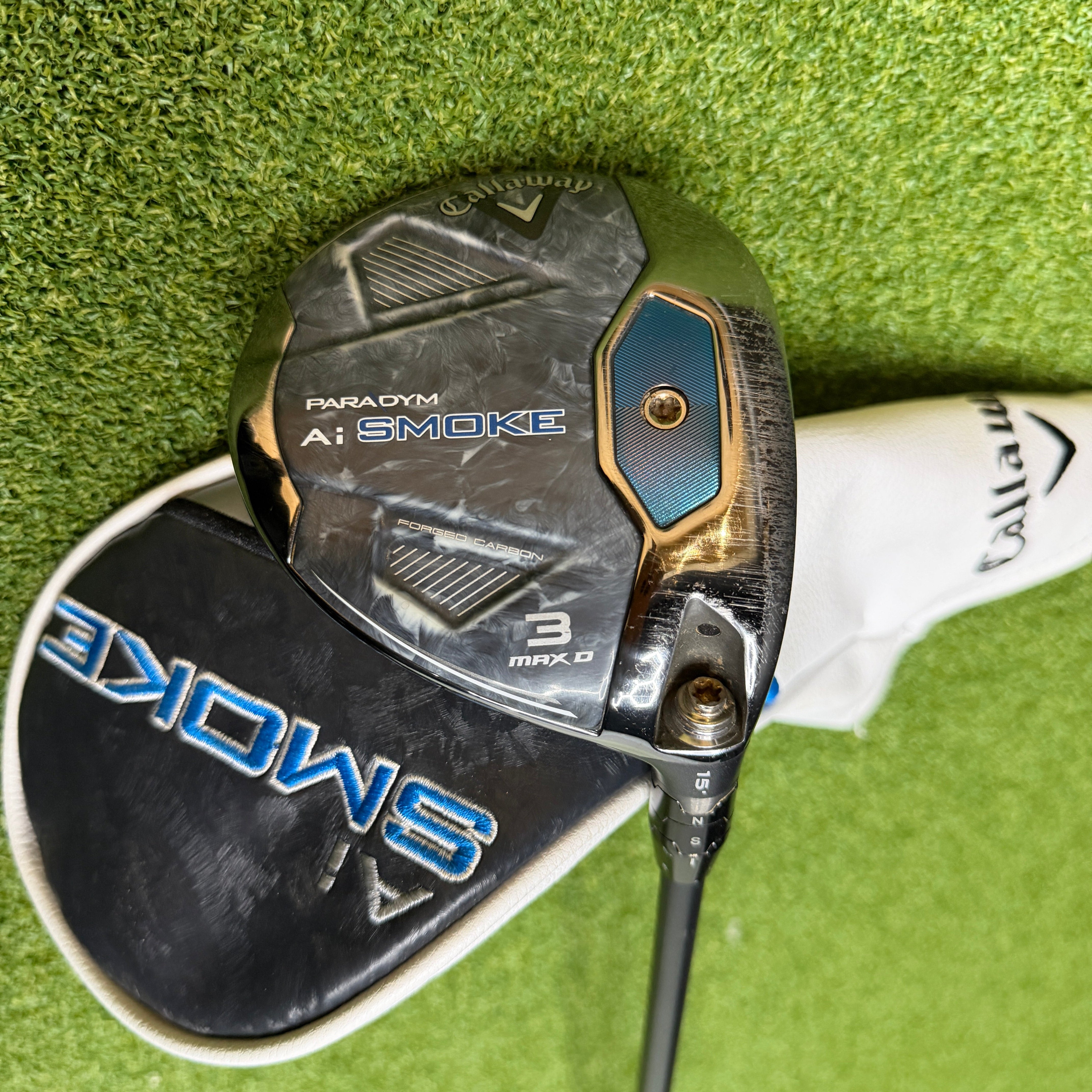Callaway Paradym Ai Smoke Max D 3 Wood / 15 Degree / Tensei Blue 65 Stiff Flex