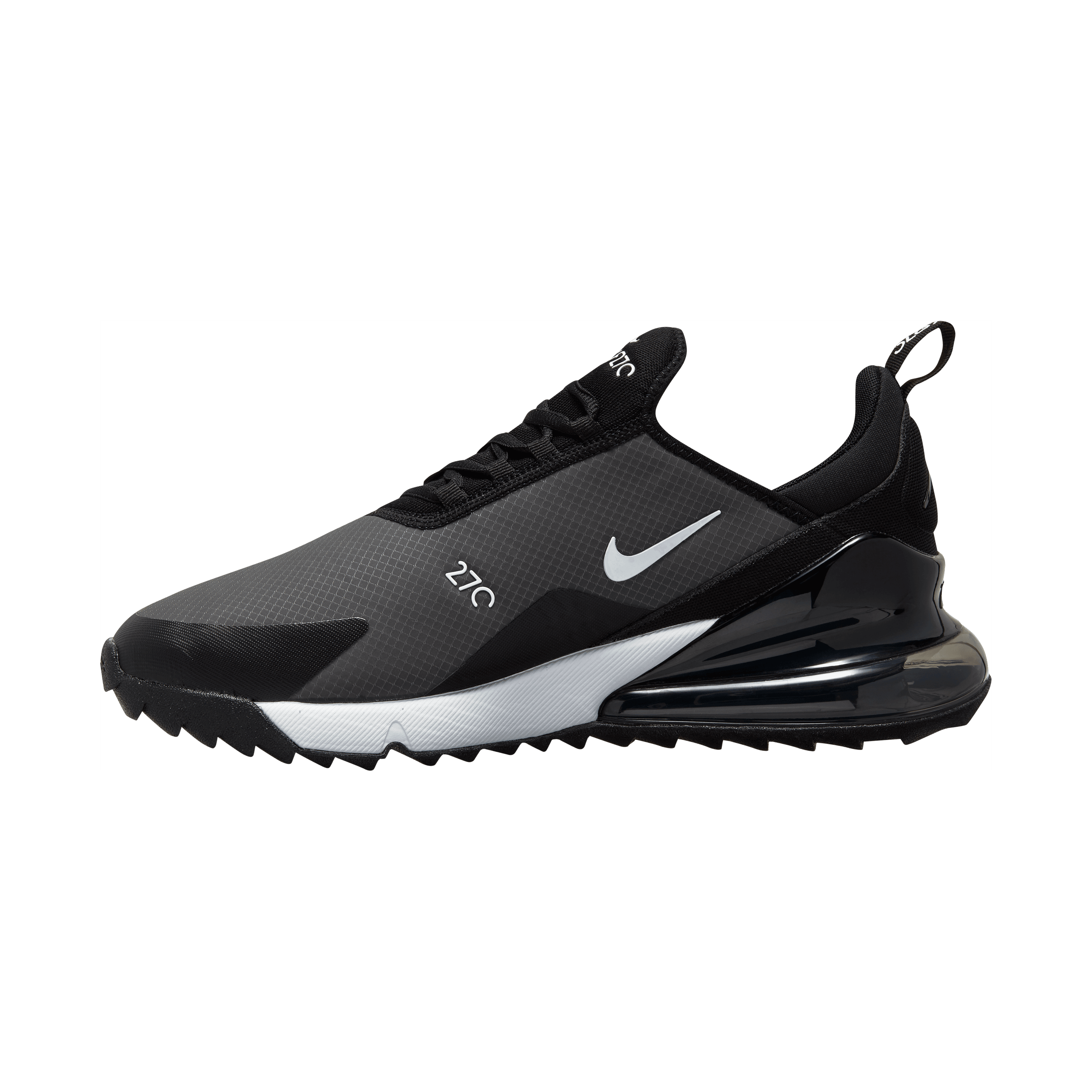 Nike Air Max 270G Spikeless Golf Shoes - Black/White/Hot Punch