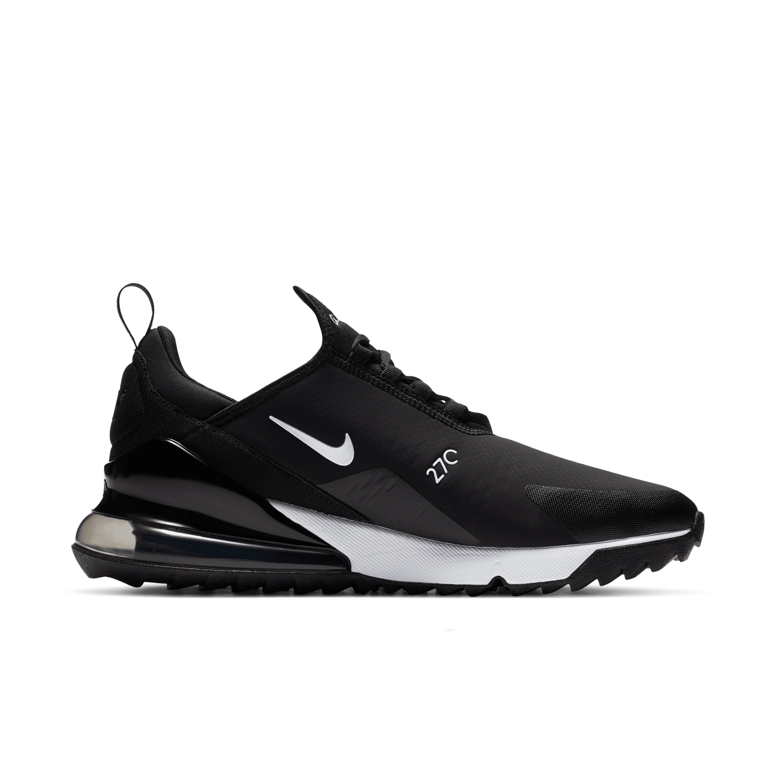 Nike Air Max 270G Spikeless Golf Shoes - Black/White/Hot Punch