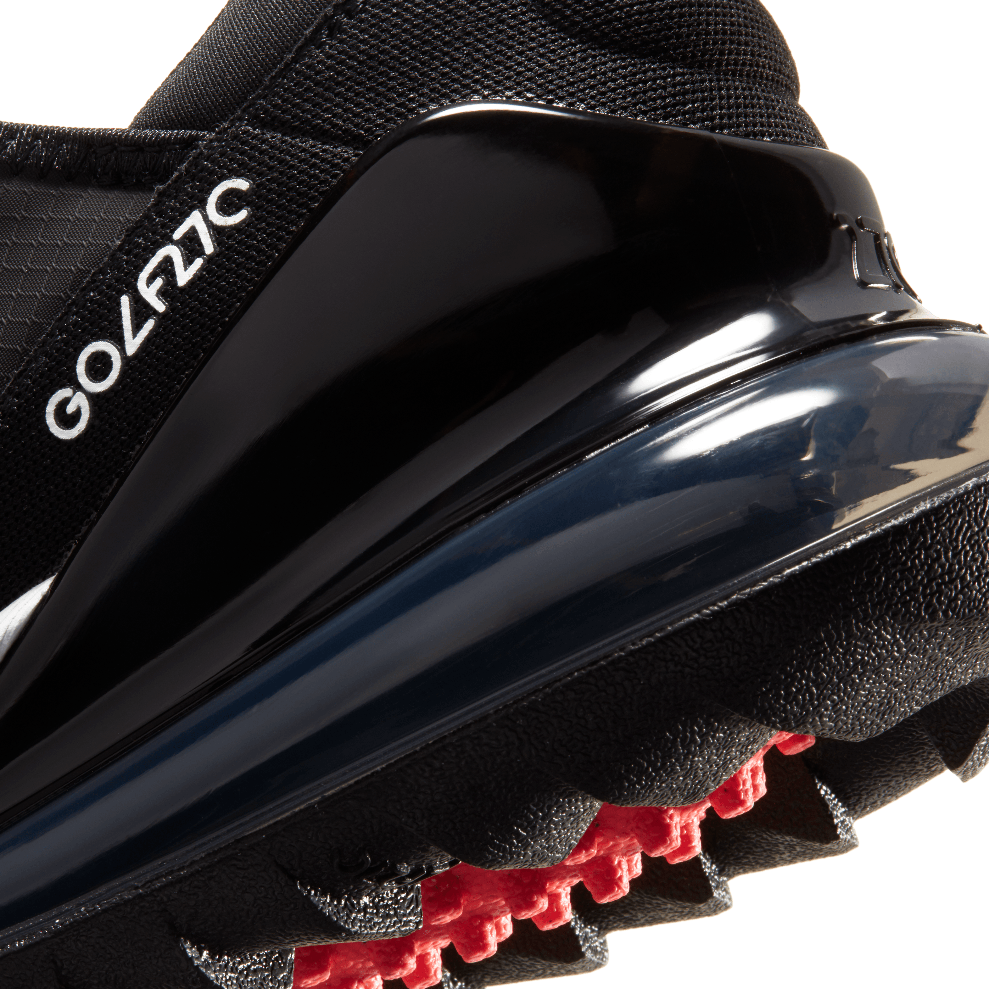 Nike Air Max 270G Spikeless Golf Shoes - Black/White/Hot Punch